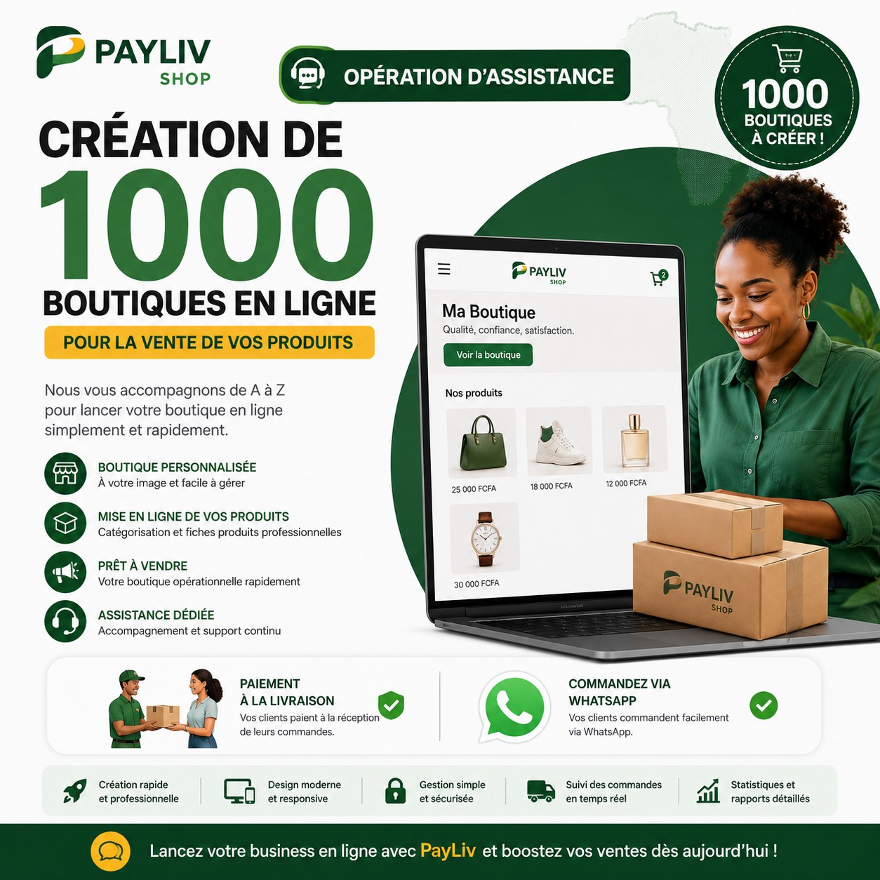 PayLiv Facebook ad: OPÉRATION SPÉCIALE PAYLIV SHOP