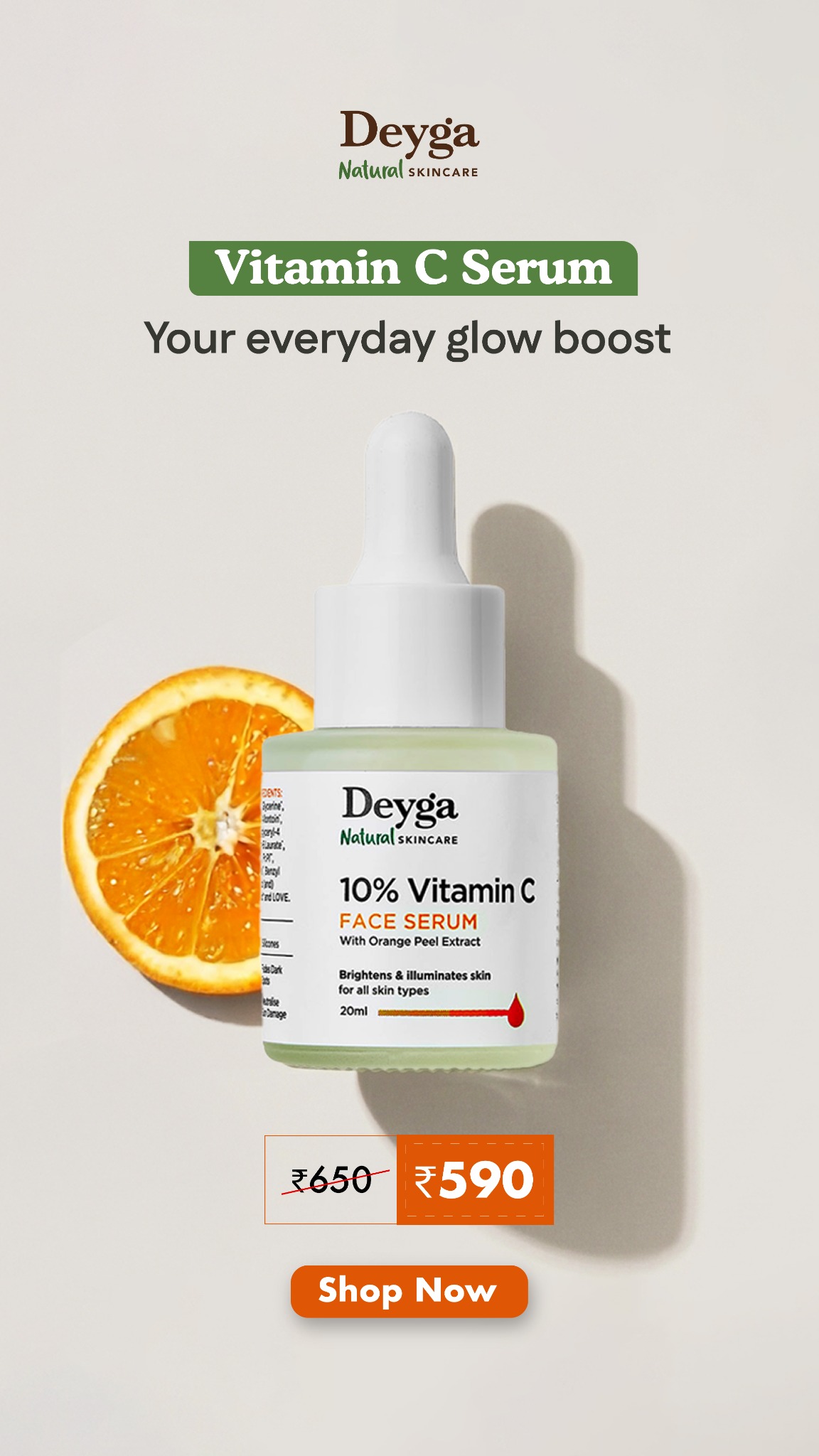 Deyga Organics Facebook ad