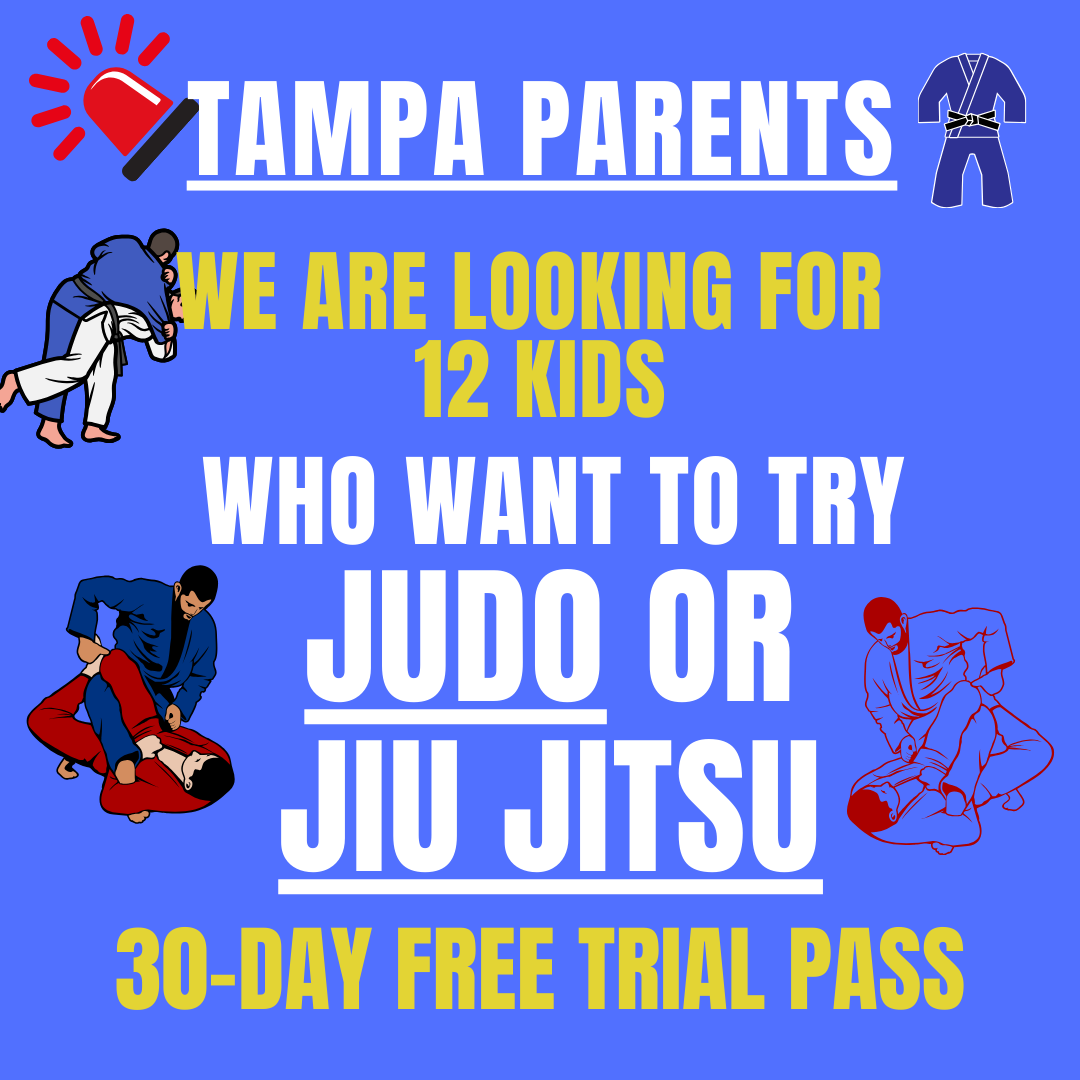 Tampa Florida Judo Facebook ad: 30-DAY FREE TRIAL for KIDS