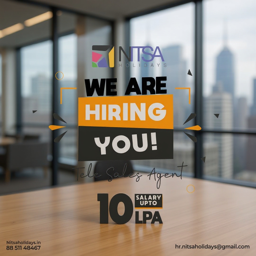 Nitsa Holidays Facebook ad: Build Your Travel Career with Nitsa Holidays, High Salary…