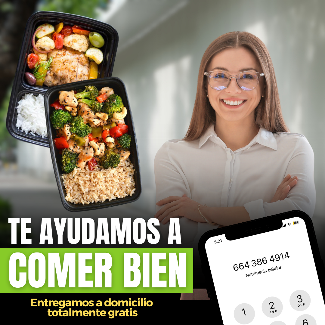 NutriMeals Facebook ad: COMIDAS SALUDABLES, DIRECTO A TU PUERTA U OFICINA