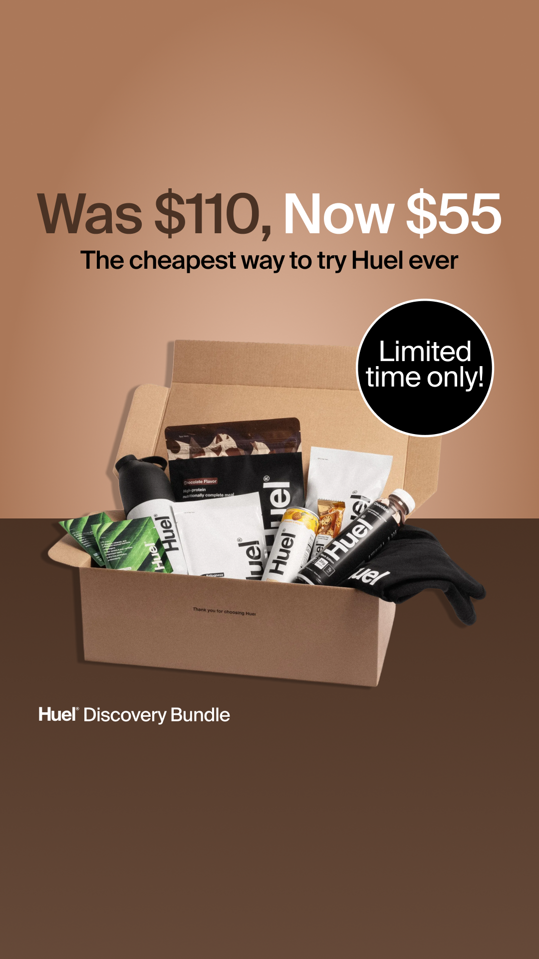 Huel Facebook ad