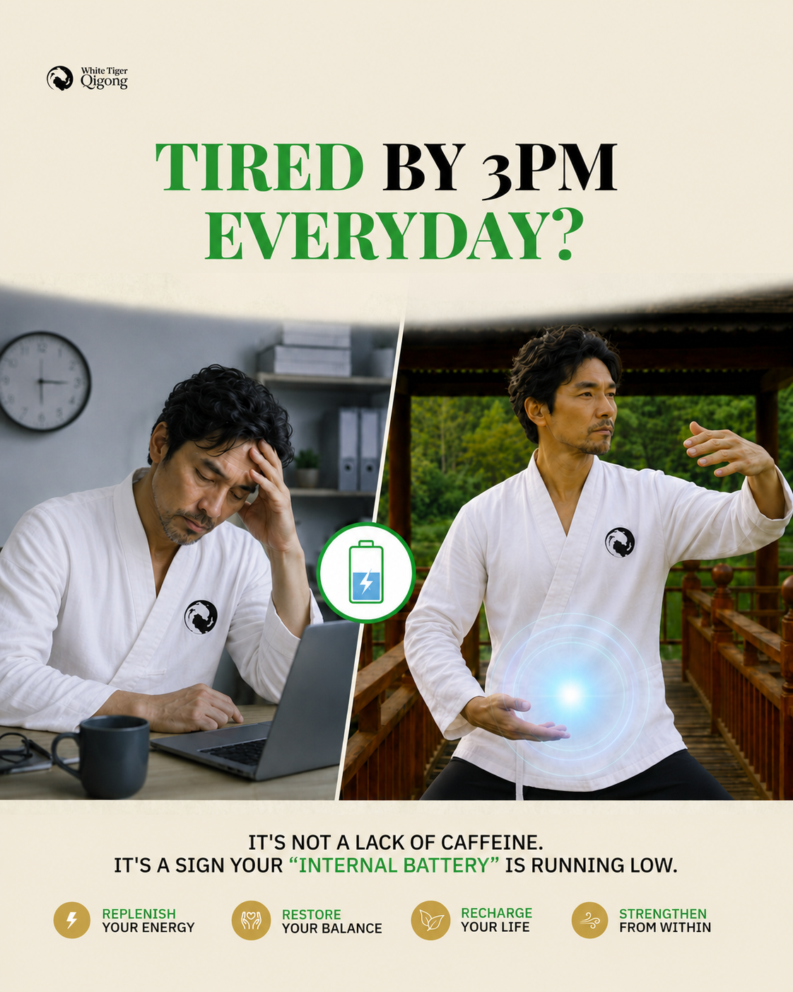 White Tiger Qigong Facebook ad