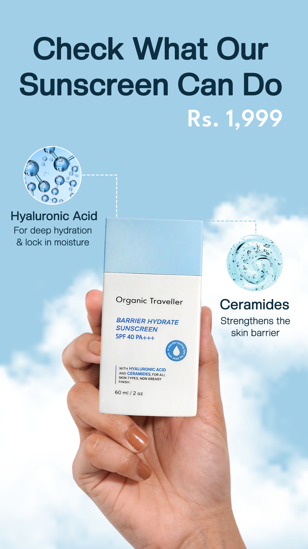 Organic Traveller - Skincare Facebook ad