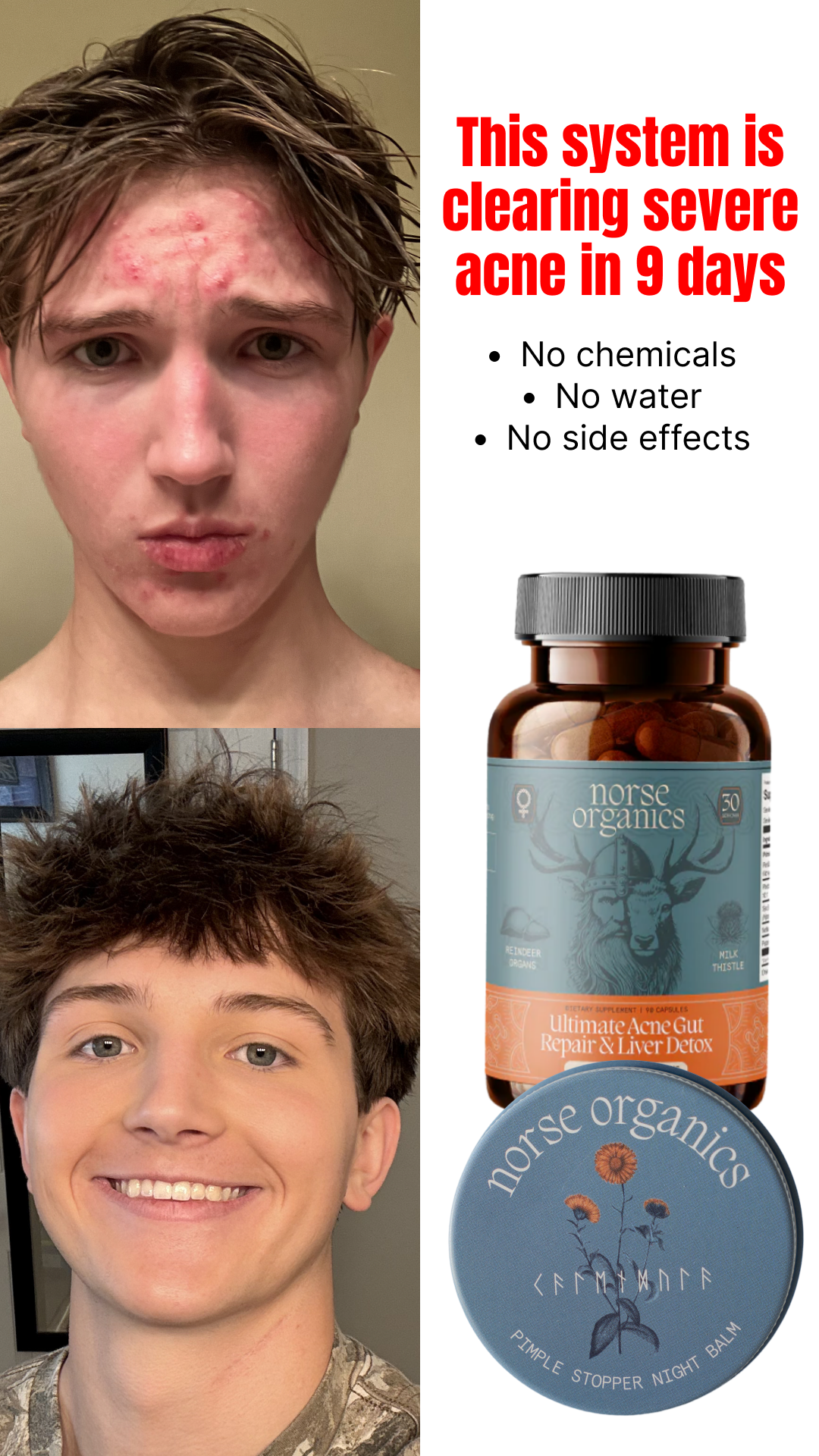Norse Organics Facebook ad