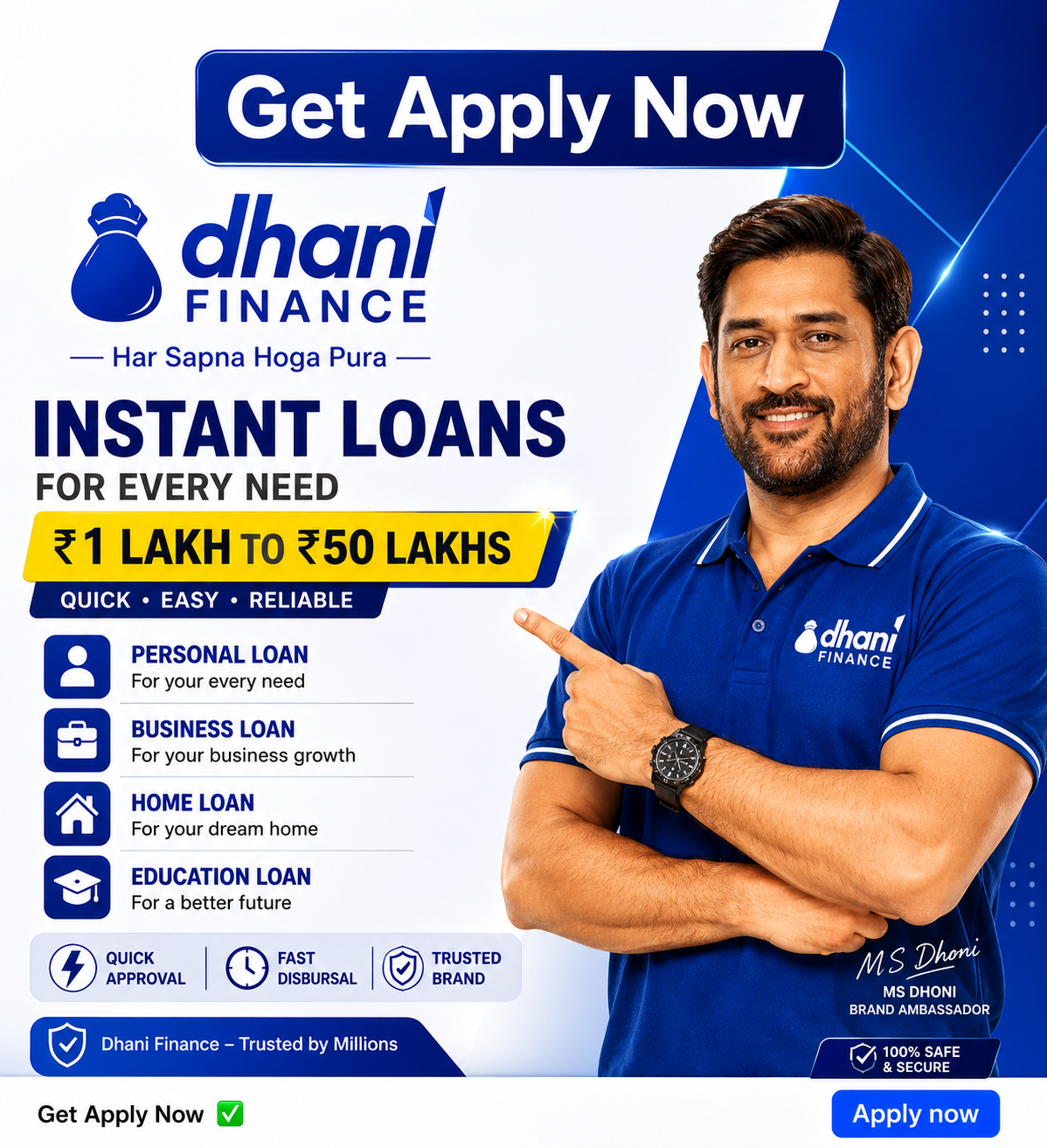Dhani Loan service Facebook ad from May 28, 2026