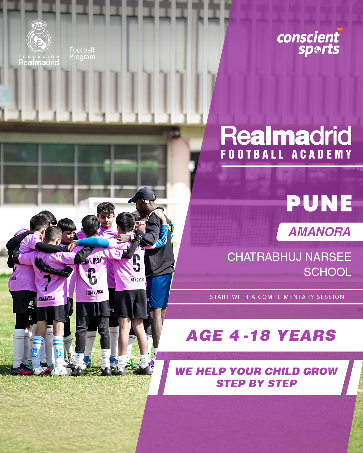 RMF India - Partner Conscient Sports Facebook ad