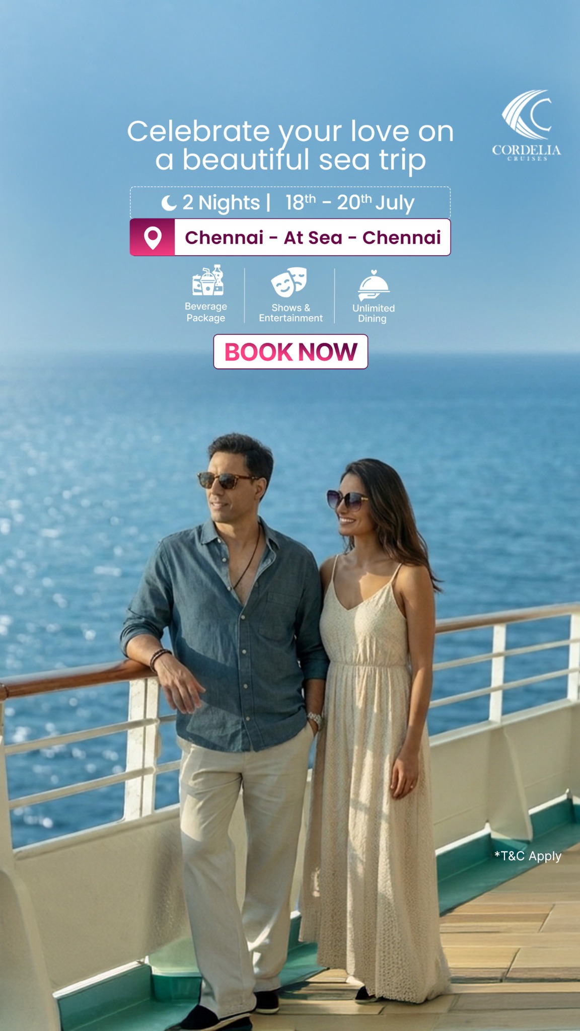 Cordelia Cruises Facebook ad