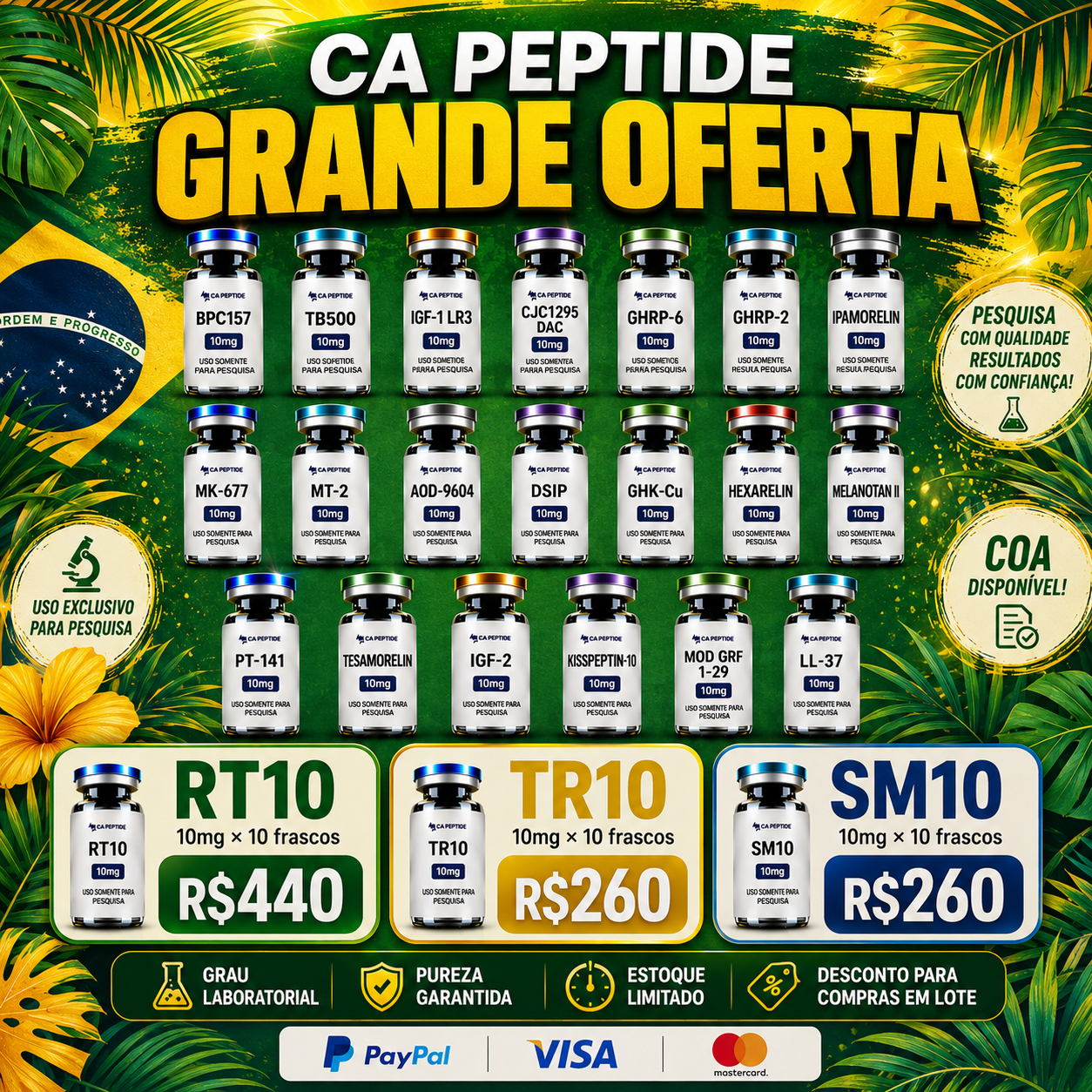 Louise Grocutt Buddug Mari Howells Facebook ad: Peptídeos Direto da Fábrica, Sem Margem de Lucro