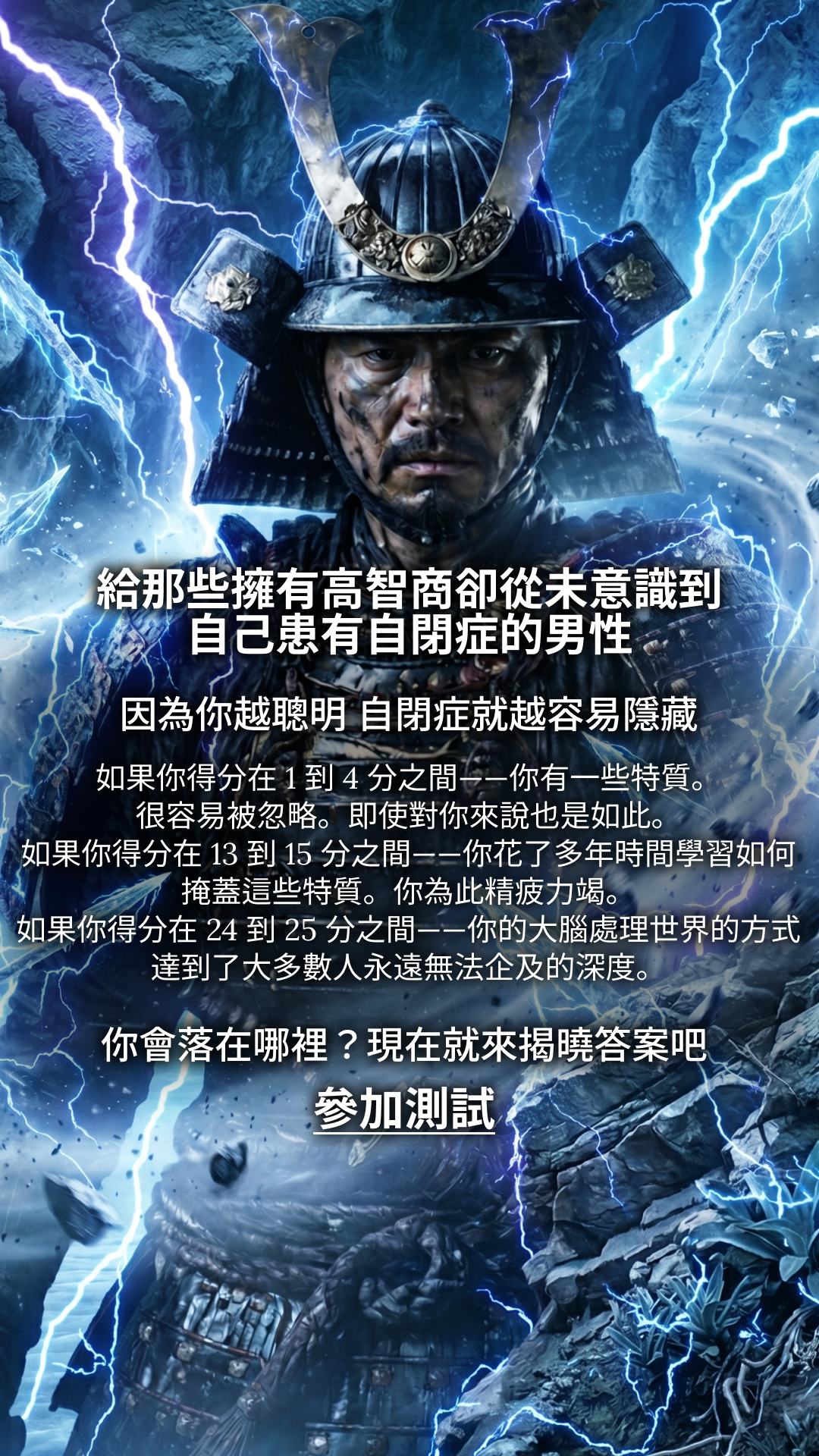 Free International IQ Test Facebook ad
