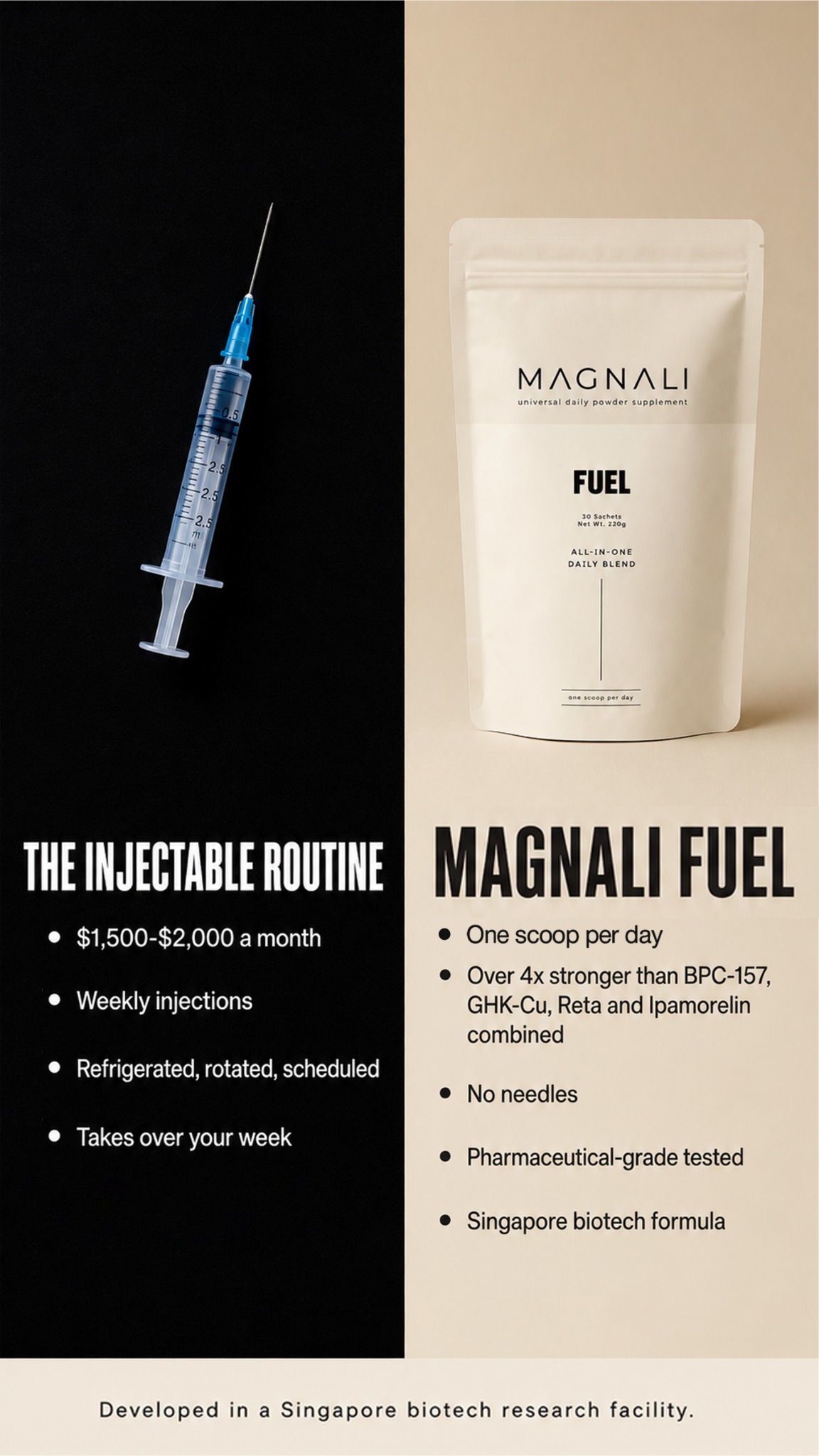 Magnali Health Facebook ad from Aug 18, 2026
