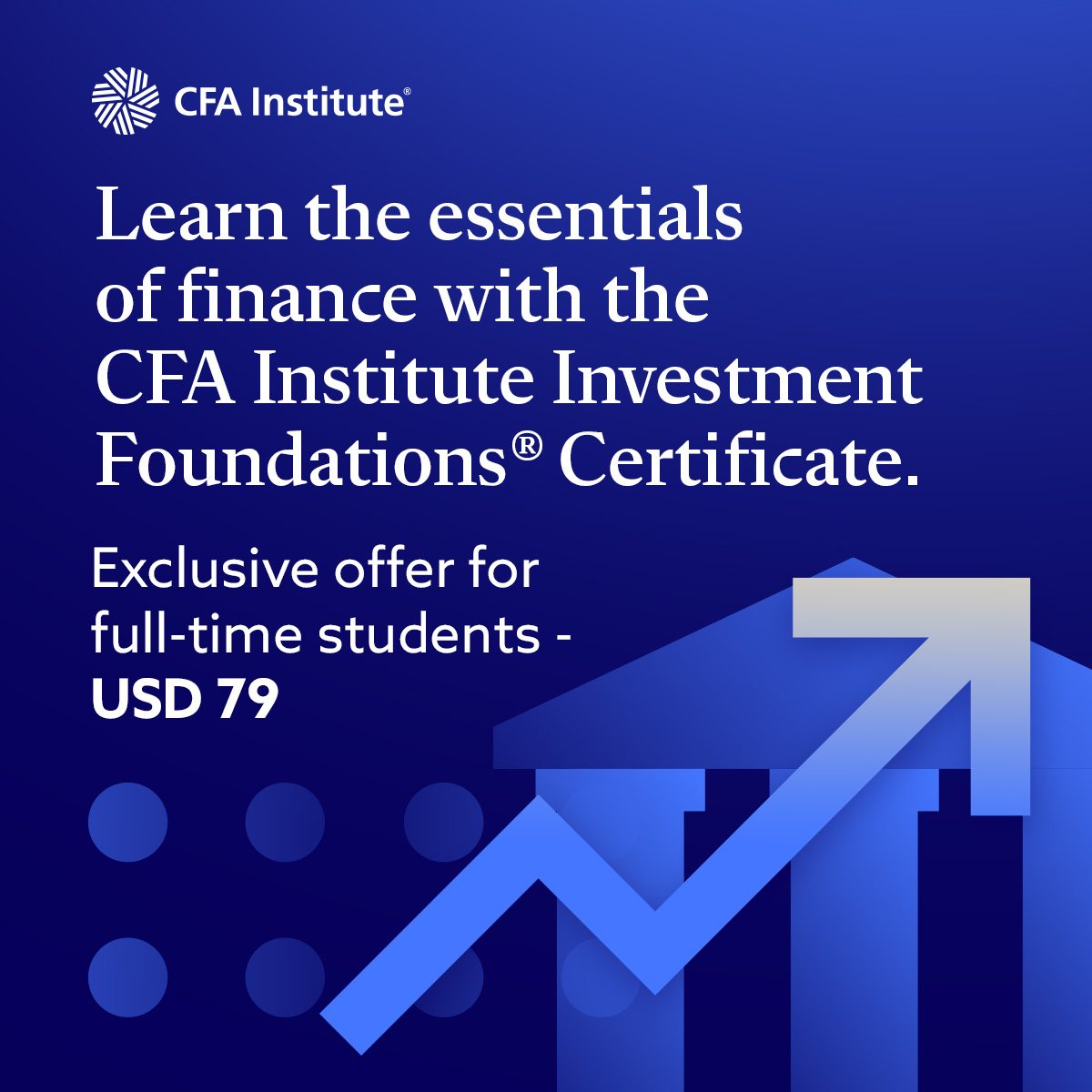 CFA Institute Facebook ad: Strengthen Your Financial Prowess