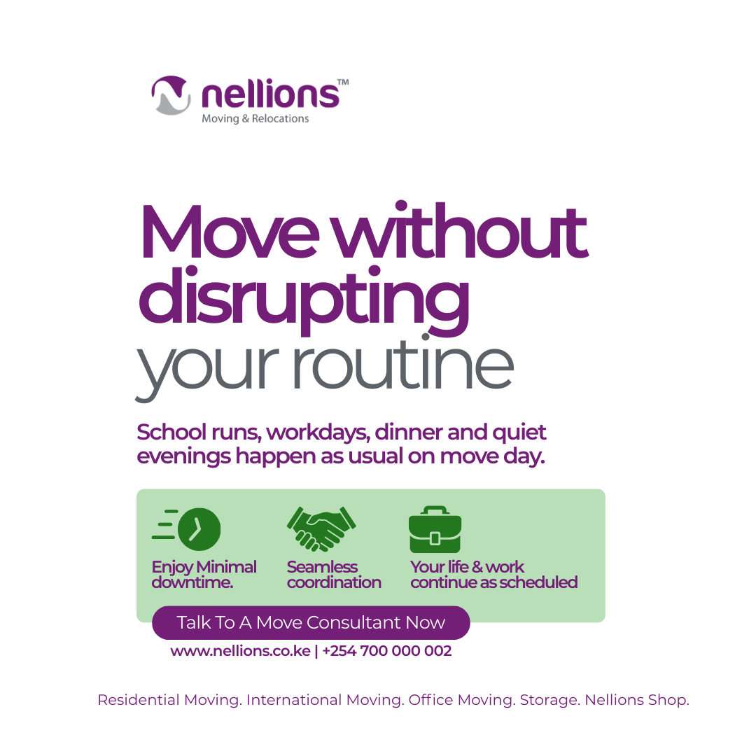 Nellions Moving & Relocations Company Facebook ad: Our tailored moving plans, dedicated move managers…