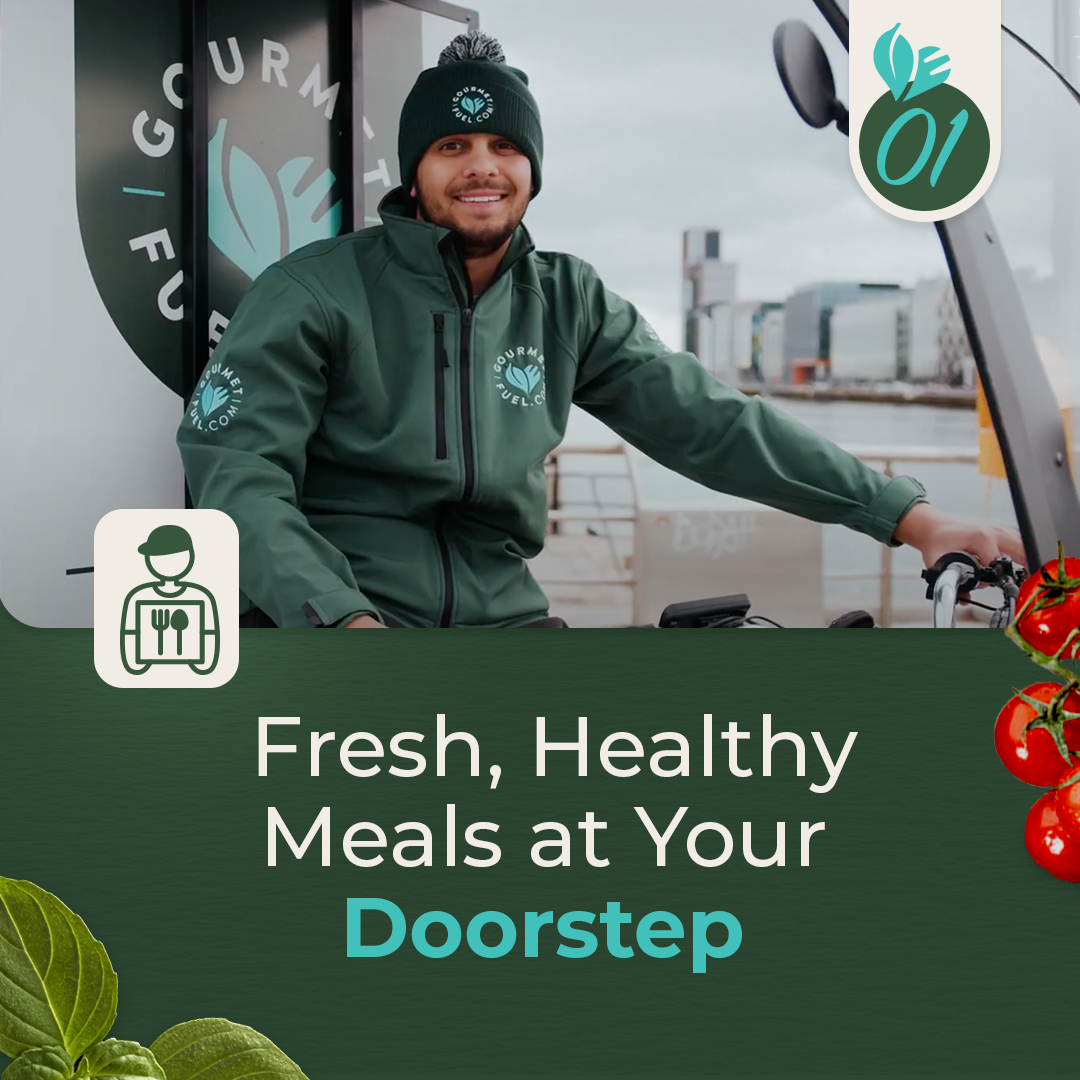 GourmetFuel Facebook ad: Healthy Meal Delivery | Shop Fresh, Chef-Prepared Meals…