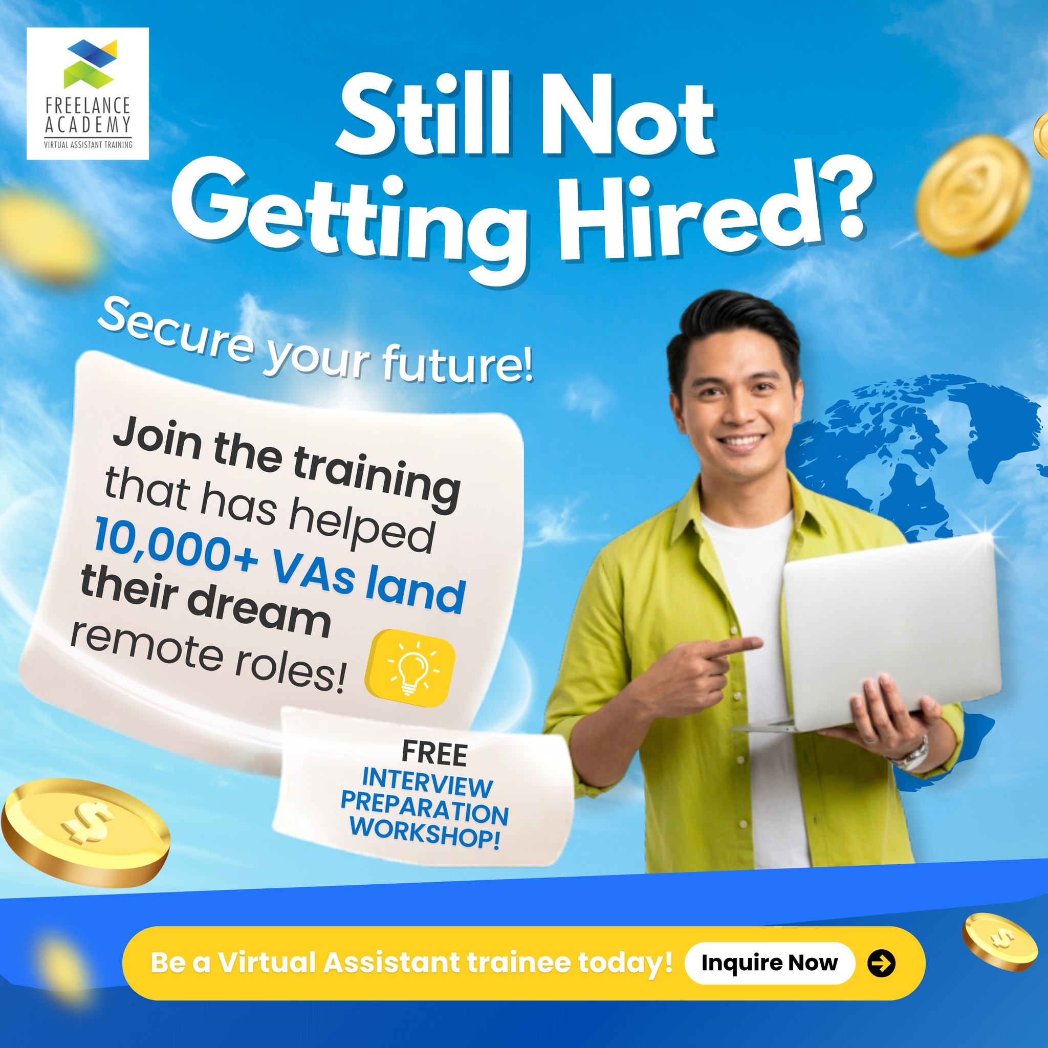Freelance Academy - Virtual Assistant Training Facebook ad
