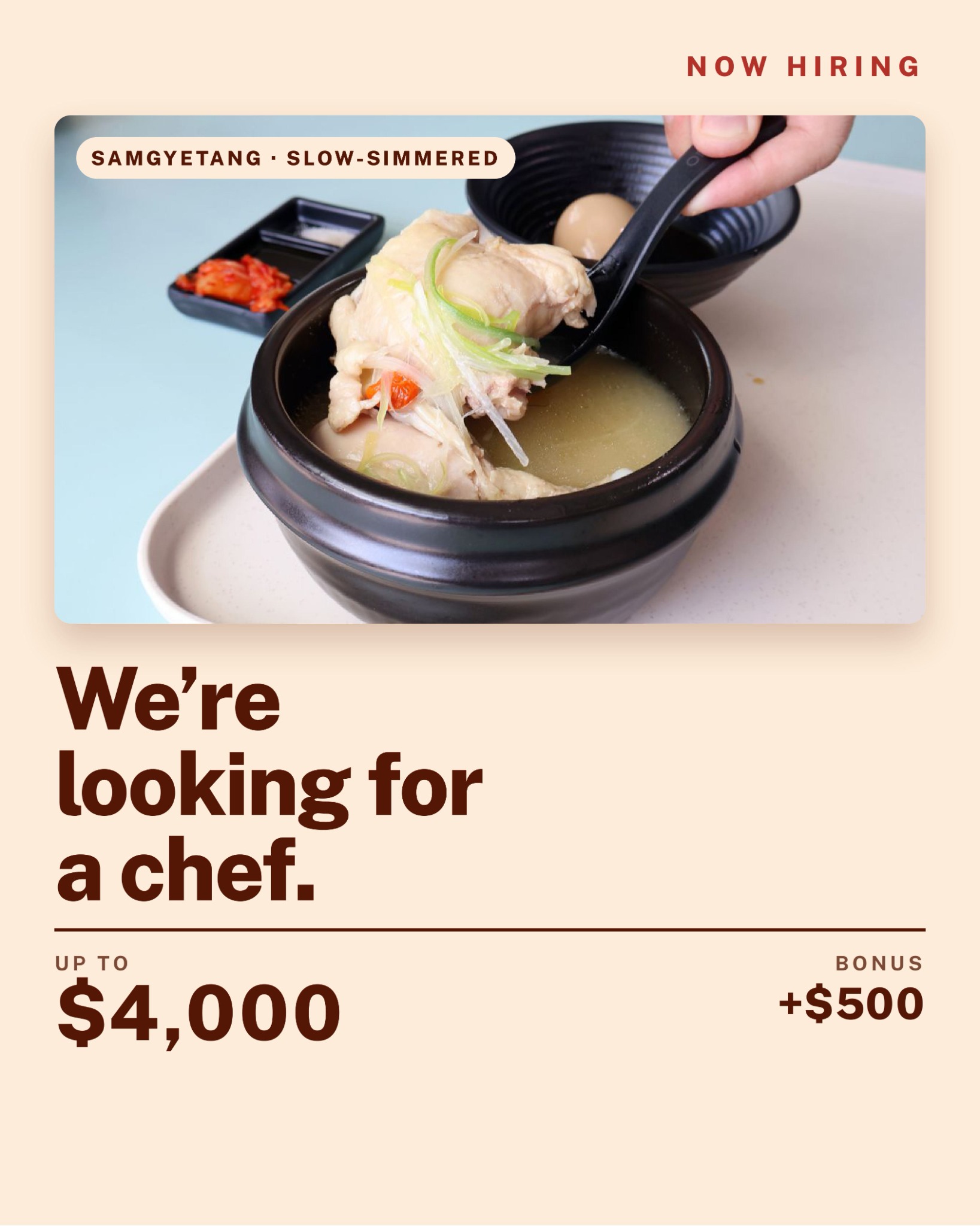 Hansang Foods Facebook ad