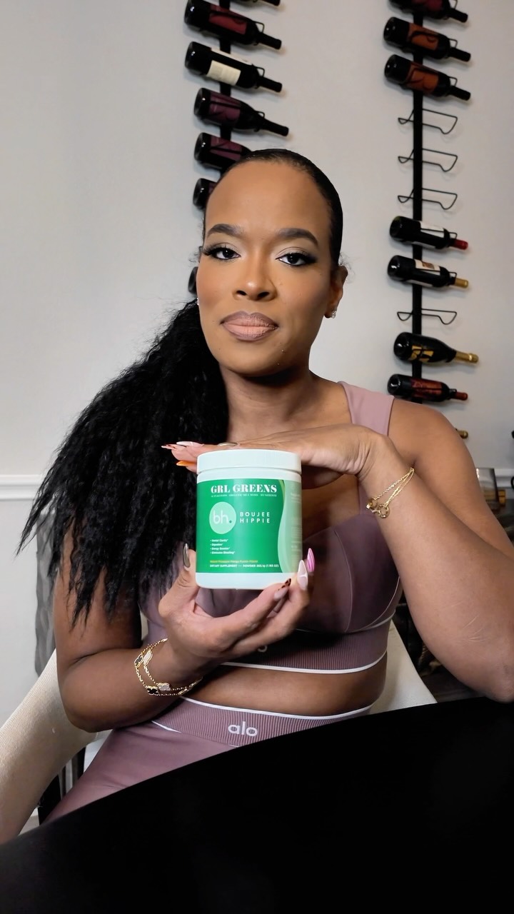 Boujee Hippie Facebook ad: Get Your Grl Greens Today!