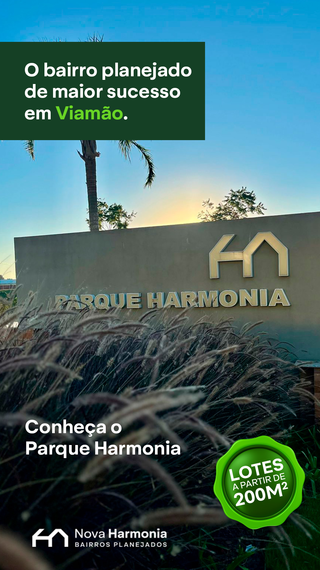 Nova Harmonia Bairros Planejados Facebook ad