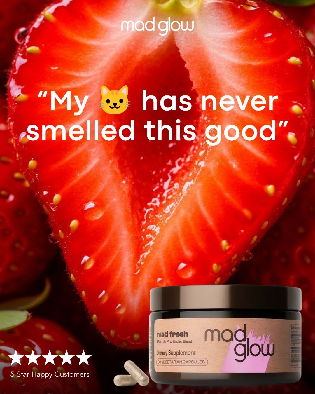 Mad Glow Facebook ad