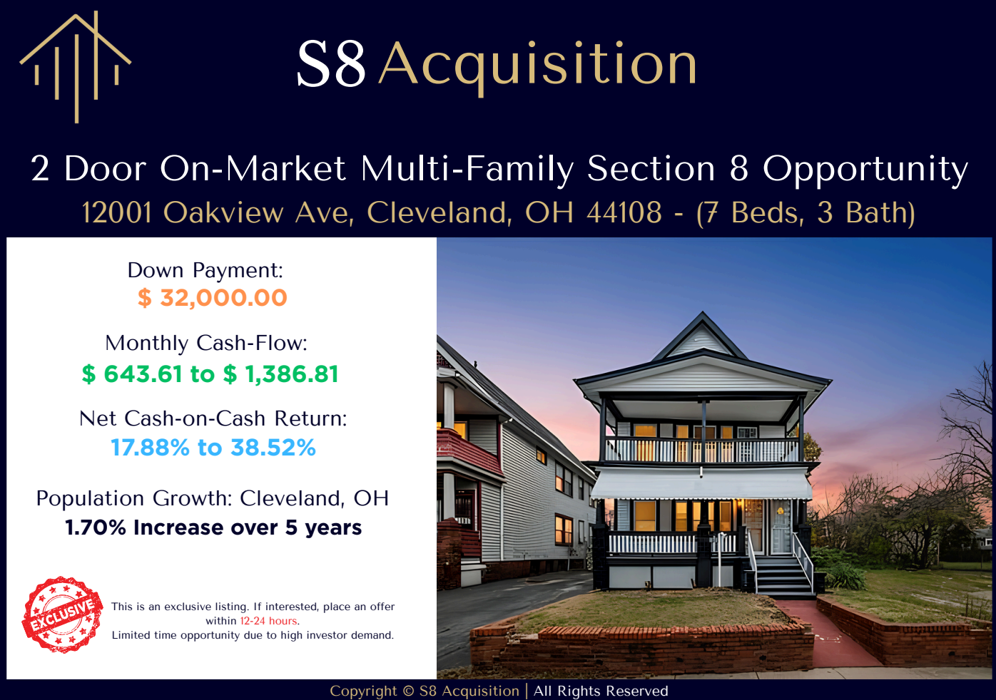 S8 Acquisition Facebook ad