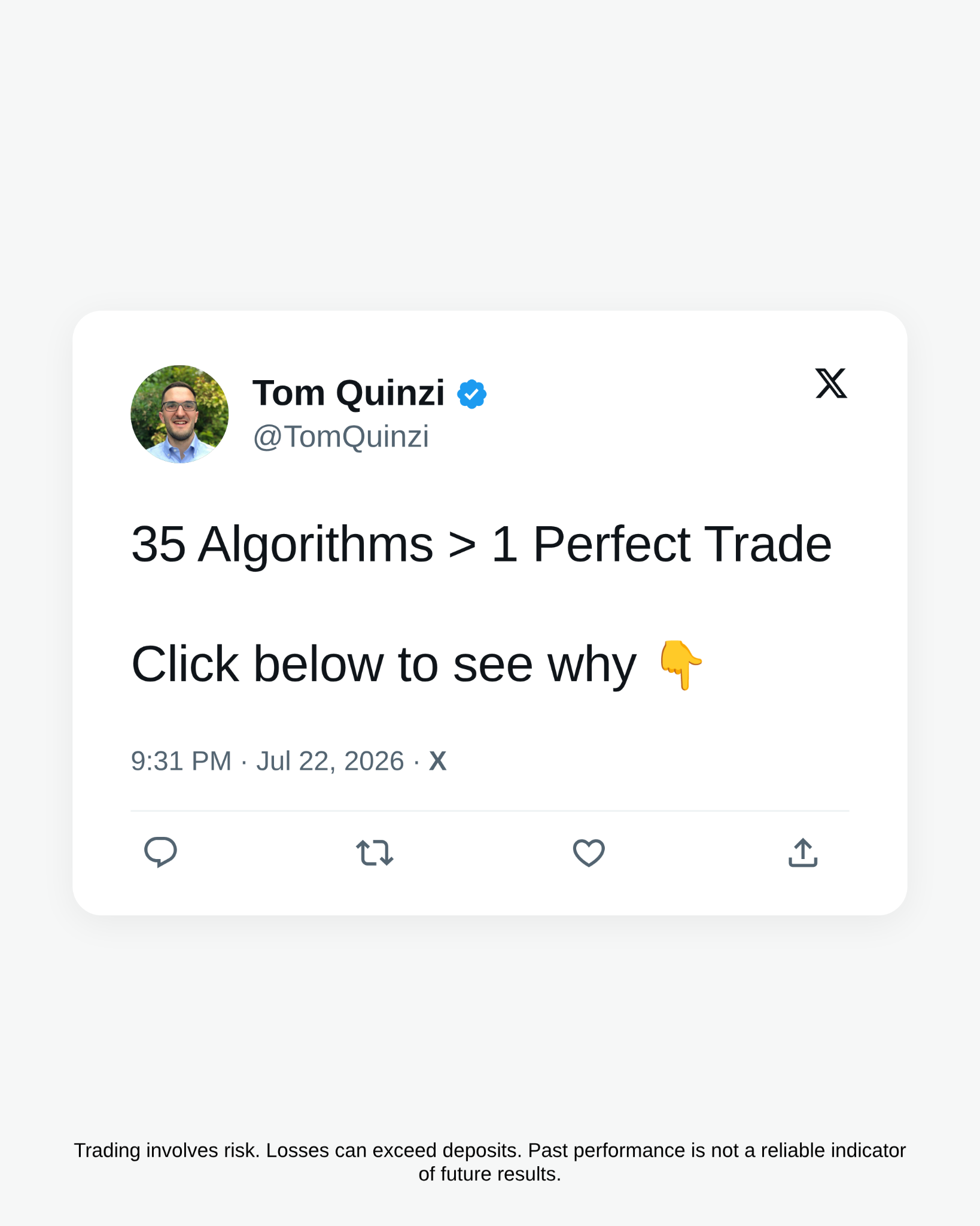 Tom Quinzi Facebook ad