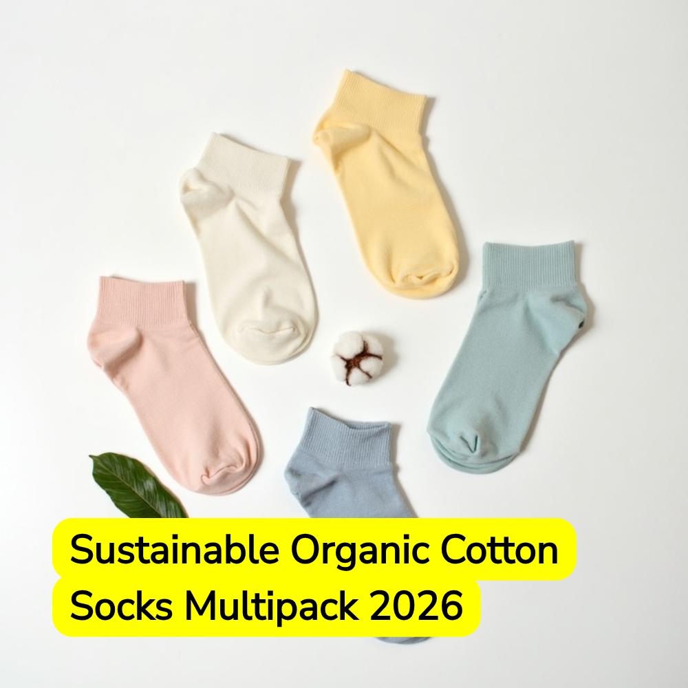 DailyConsumer Outlook Facebook ad: Sustainable Organic Cotton Socks Multipack 2026.