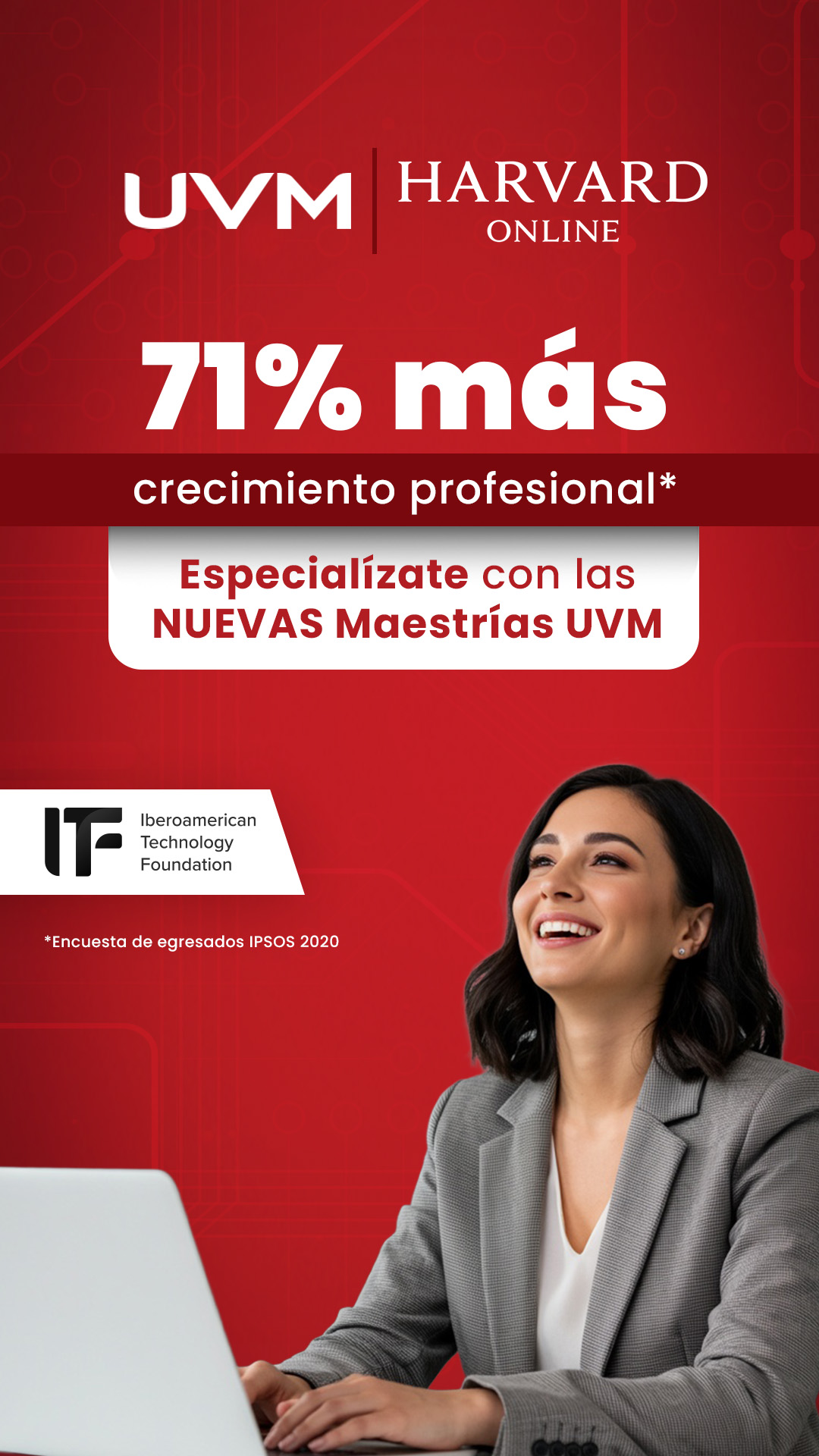 UVM Facebook ad