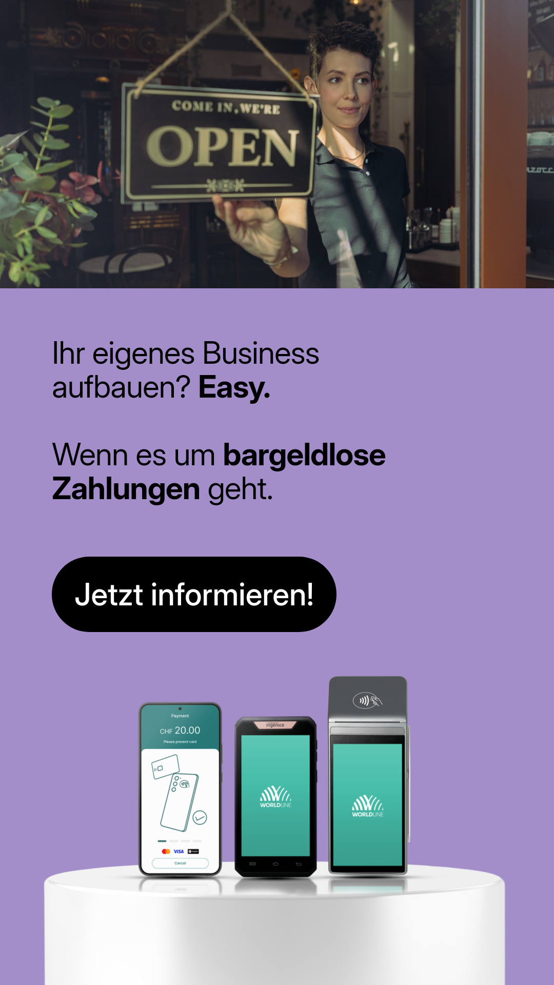 Worldline Switzerland Facebook ad