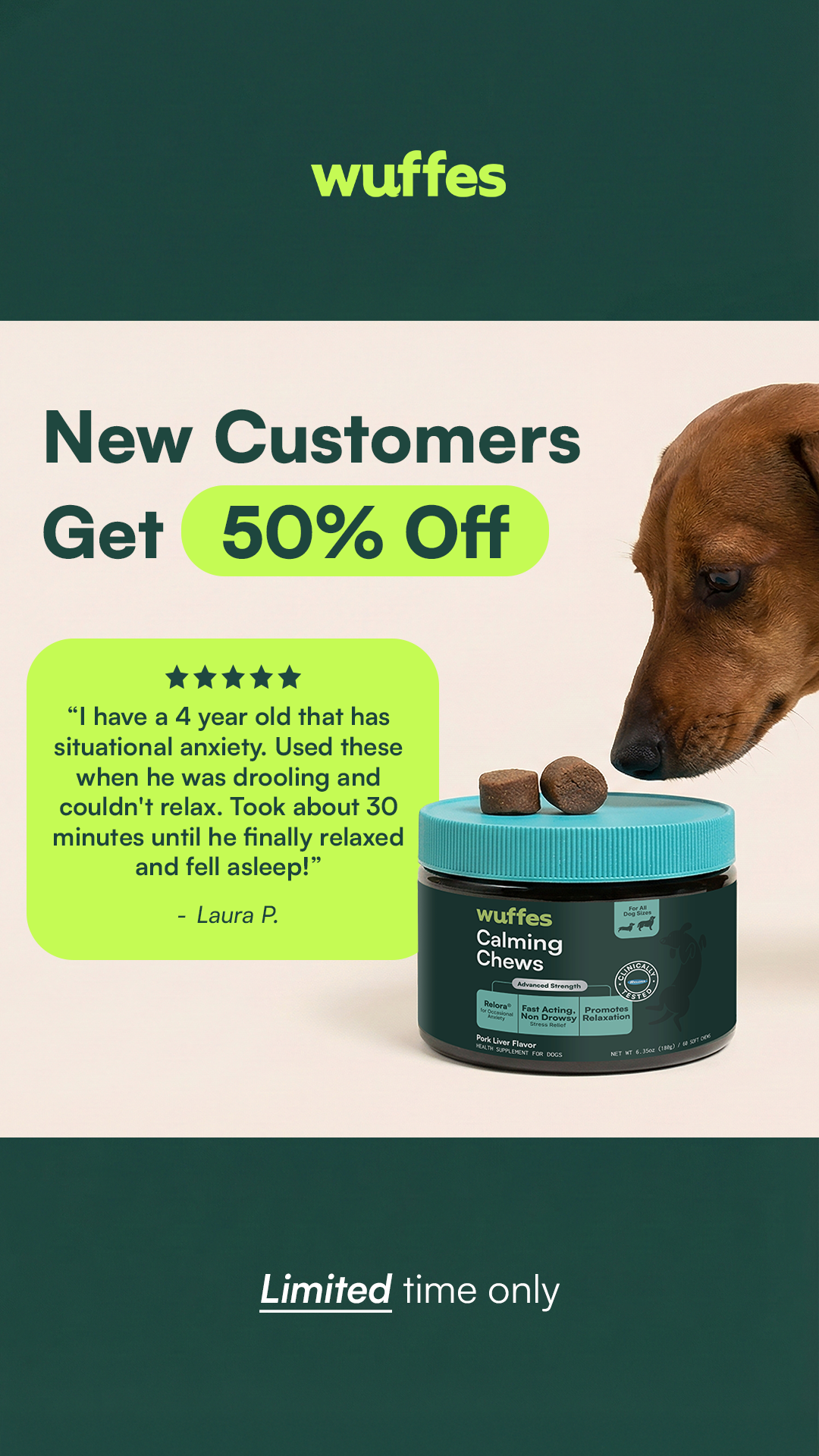 Wuffes Facebook ad