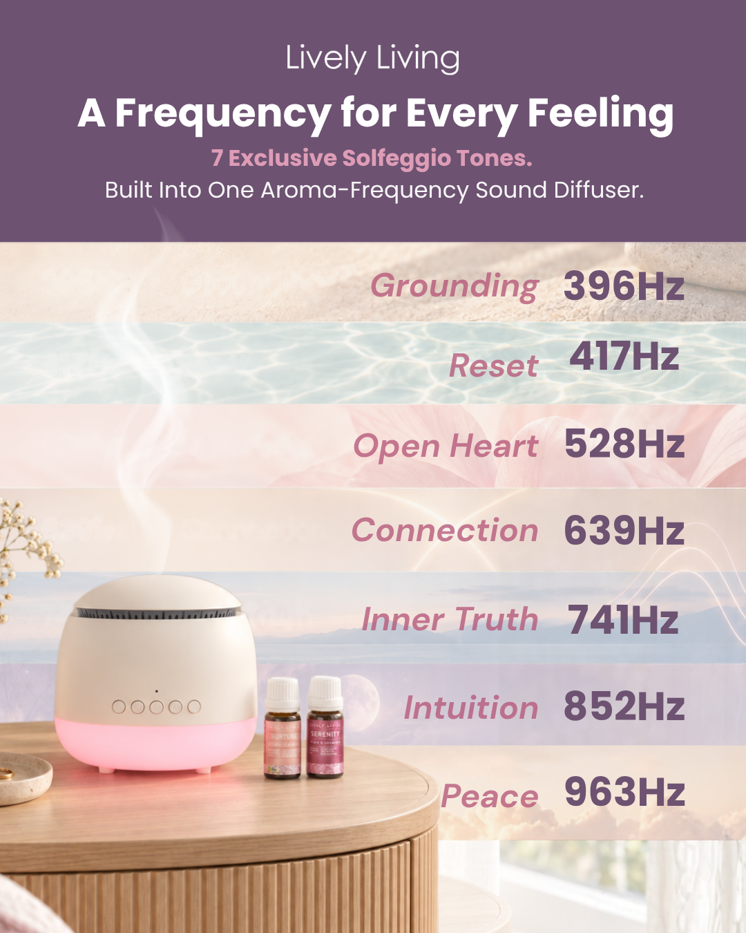 Lively Living Facebook ad: A Frequency for Every Feeling