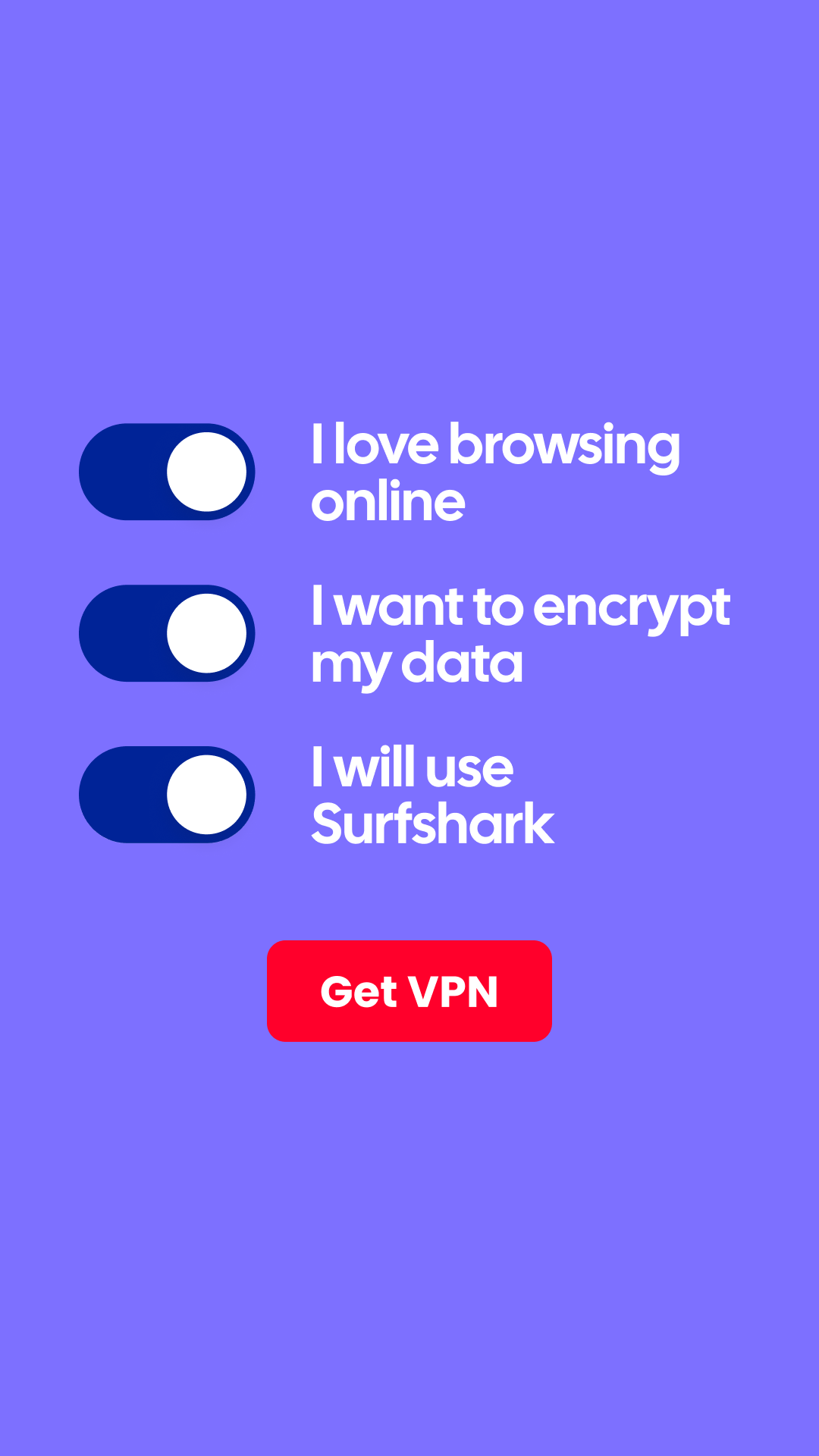 Surfshark Facebook ad