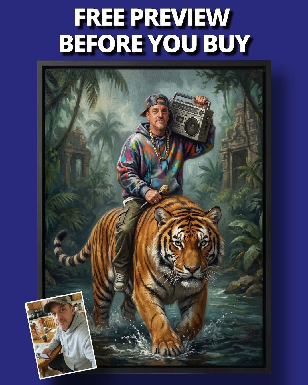 Turn Me Royal Facebook ad: The eternal portrait of your family's love