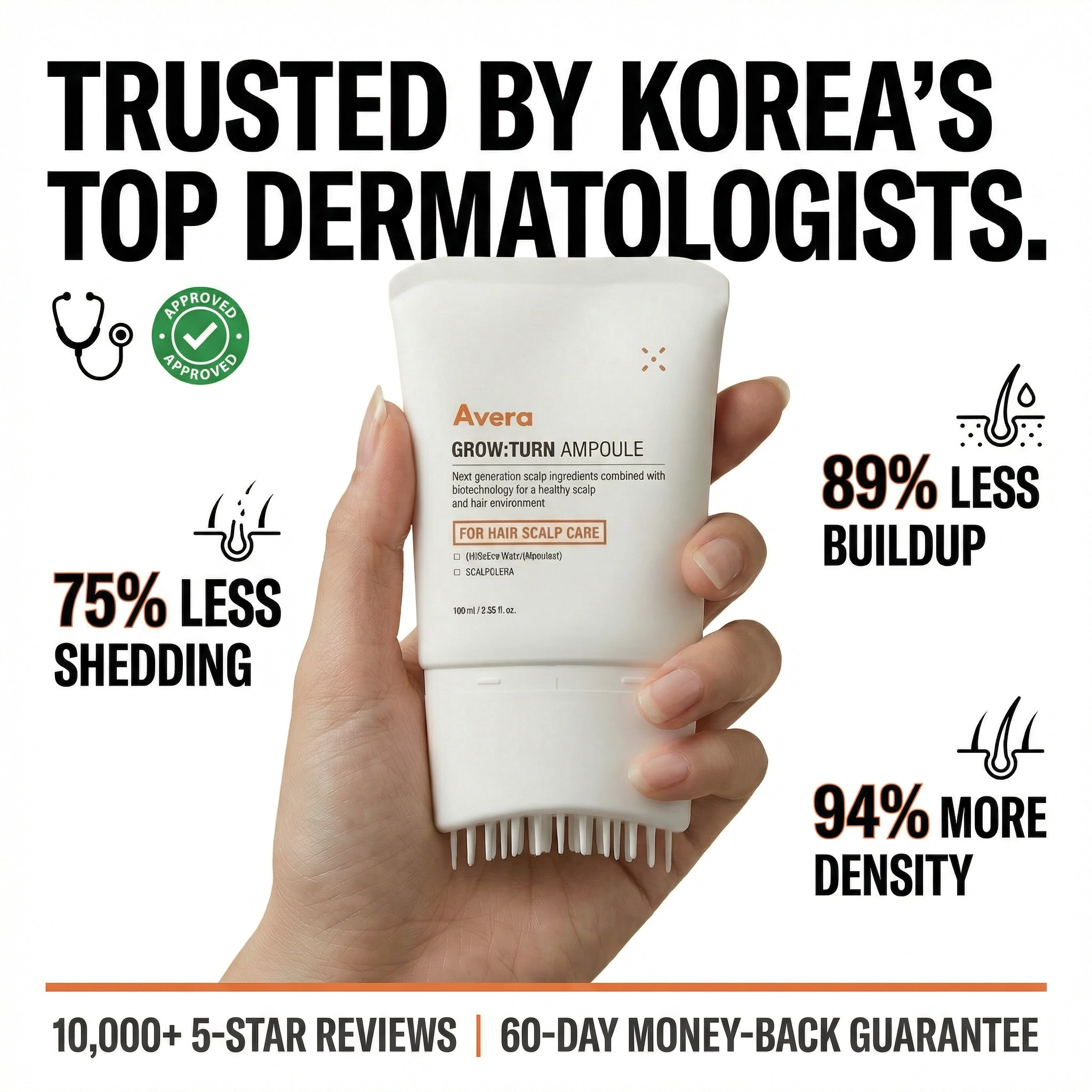 Avera Facebook ad: Korea's #1 Hair Growth Serum