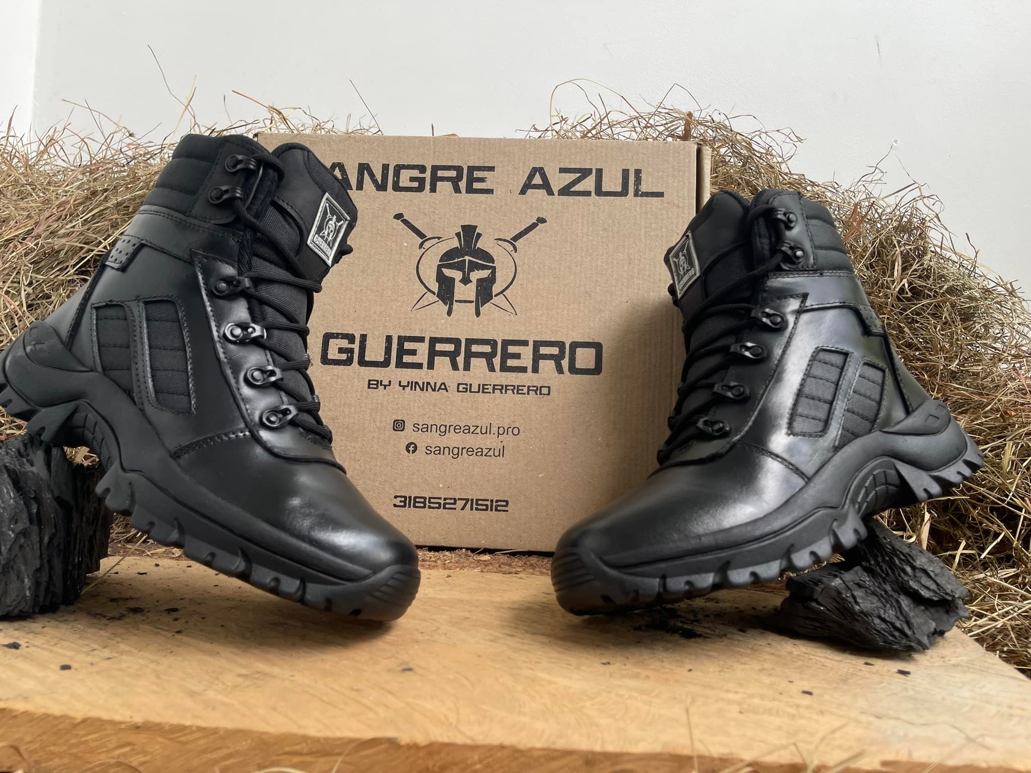 Sangre Azul Facebook ad: Botas 100% cuero, extra livianas, acolchadas
