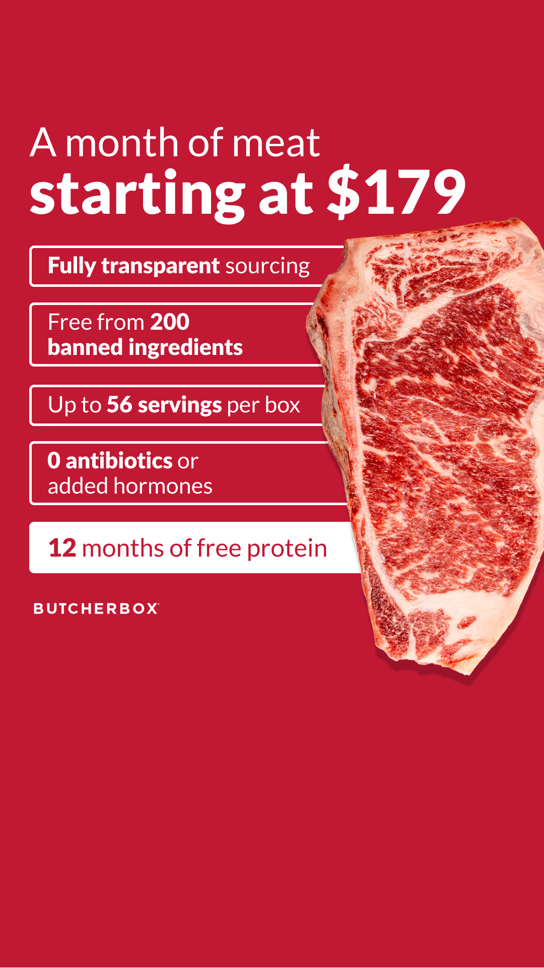 ButcherBox Facebook ad