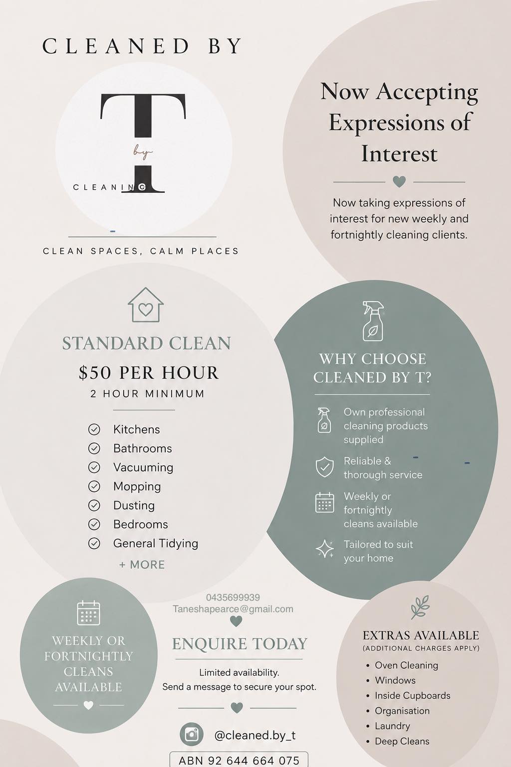 Cleaning by T Facebook ad