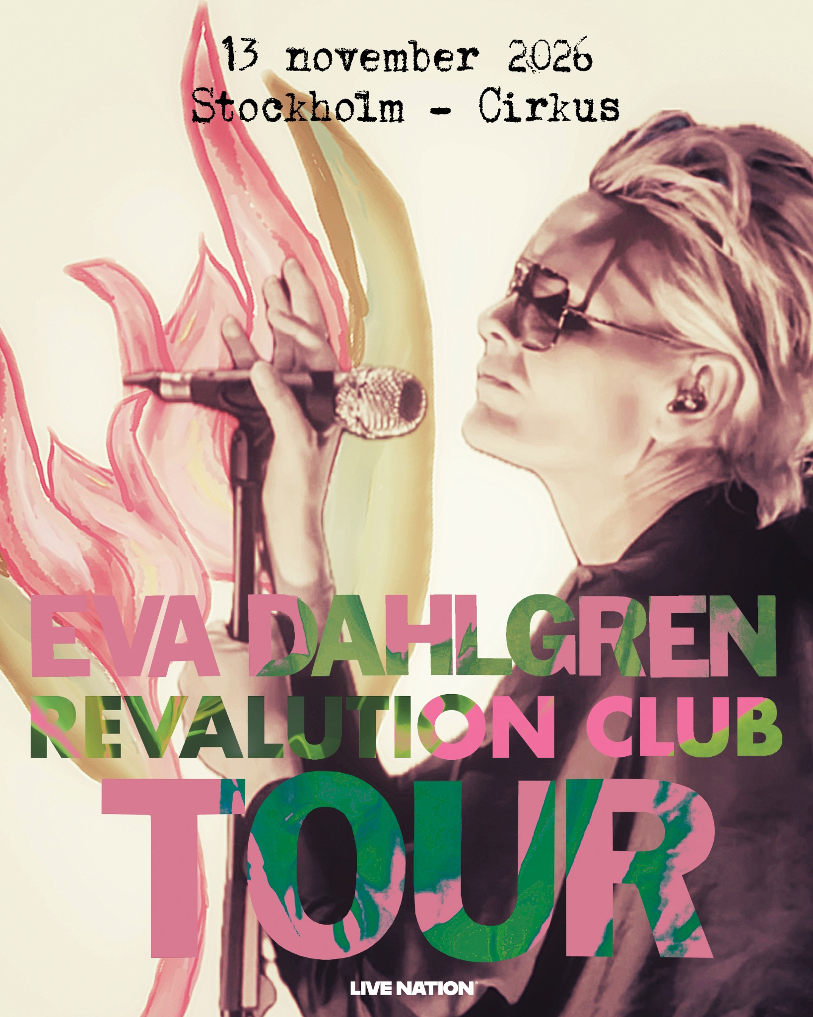 Live Nation Sweden Facebook ad: Eva dahlgren | 13 november | Cirkus, Stockholm