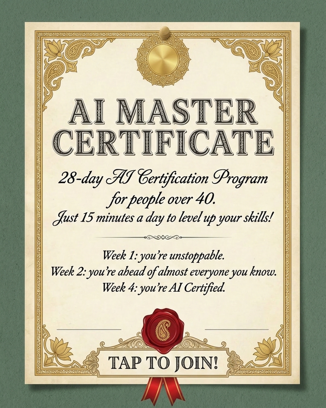 AI Simplified Facebook ad