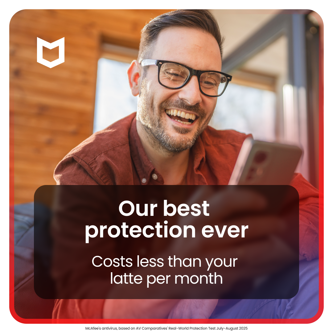 McAfee Facebook ad
