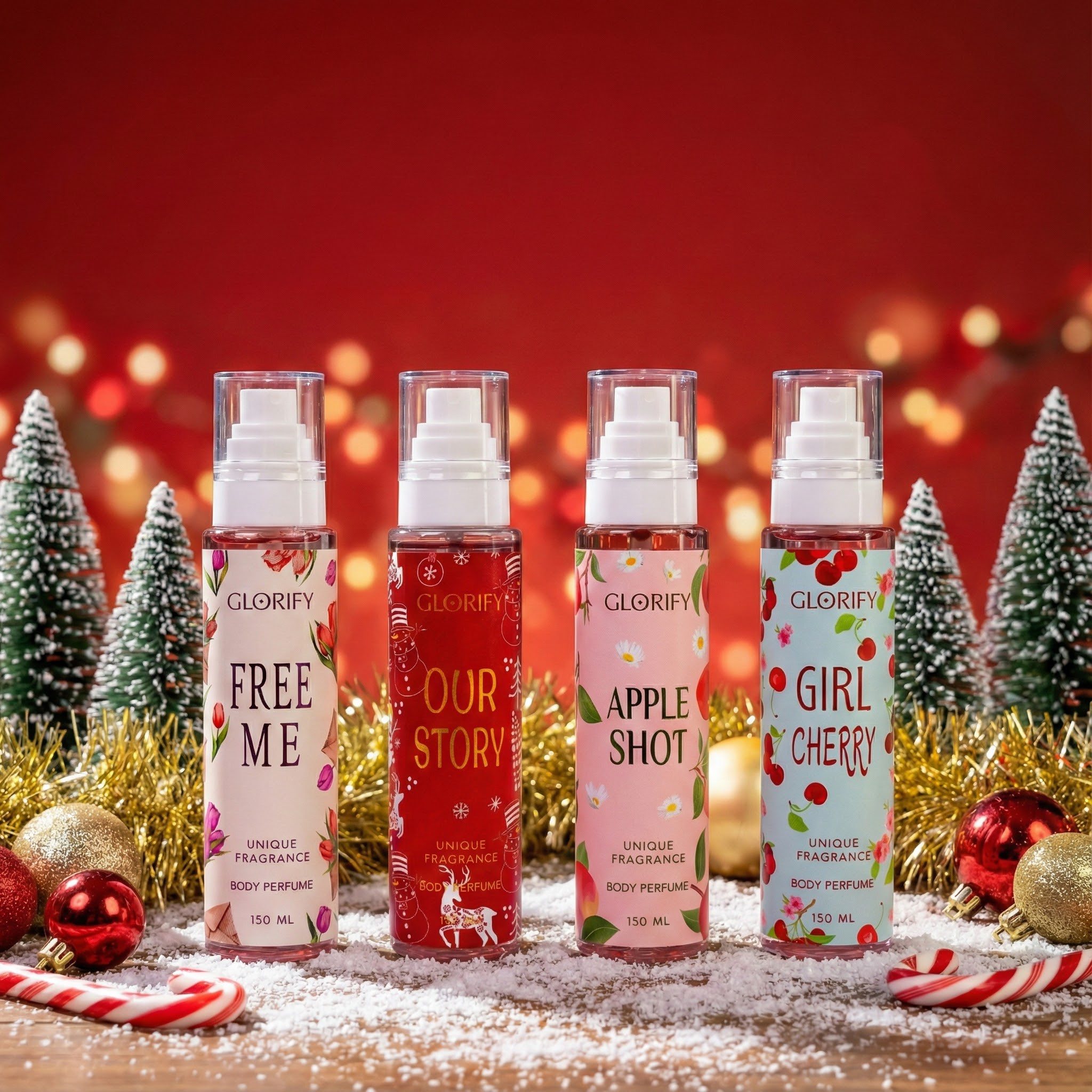 Glorify Perfumes Facebook ad: مش مجرد بدي برفان… دي تجربة عطرية كاملة.