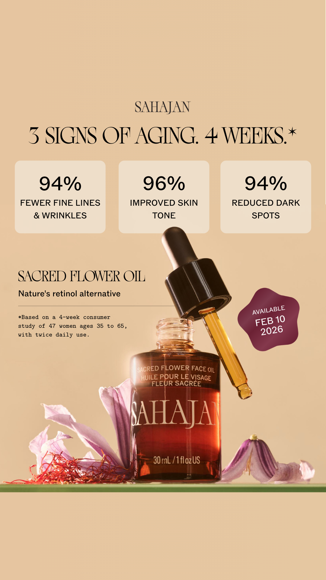 Sahajan Skincare Facebook ad