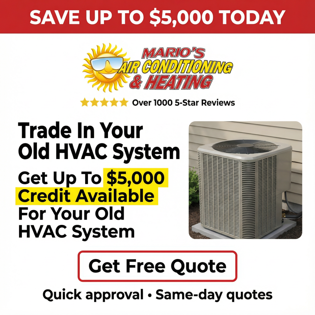Mario's Air Conditioning & Heating Facebook ad