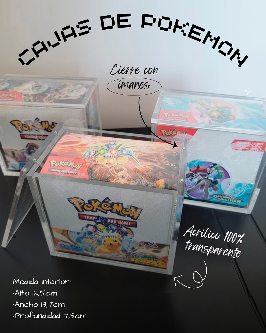 Acrilicos Argentina Facebook ad: ¡Exhibe tu colección de cartas de Pokémon como…