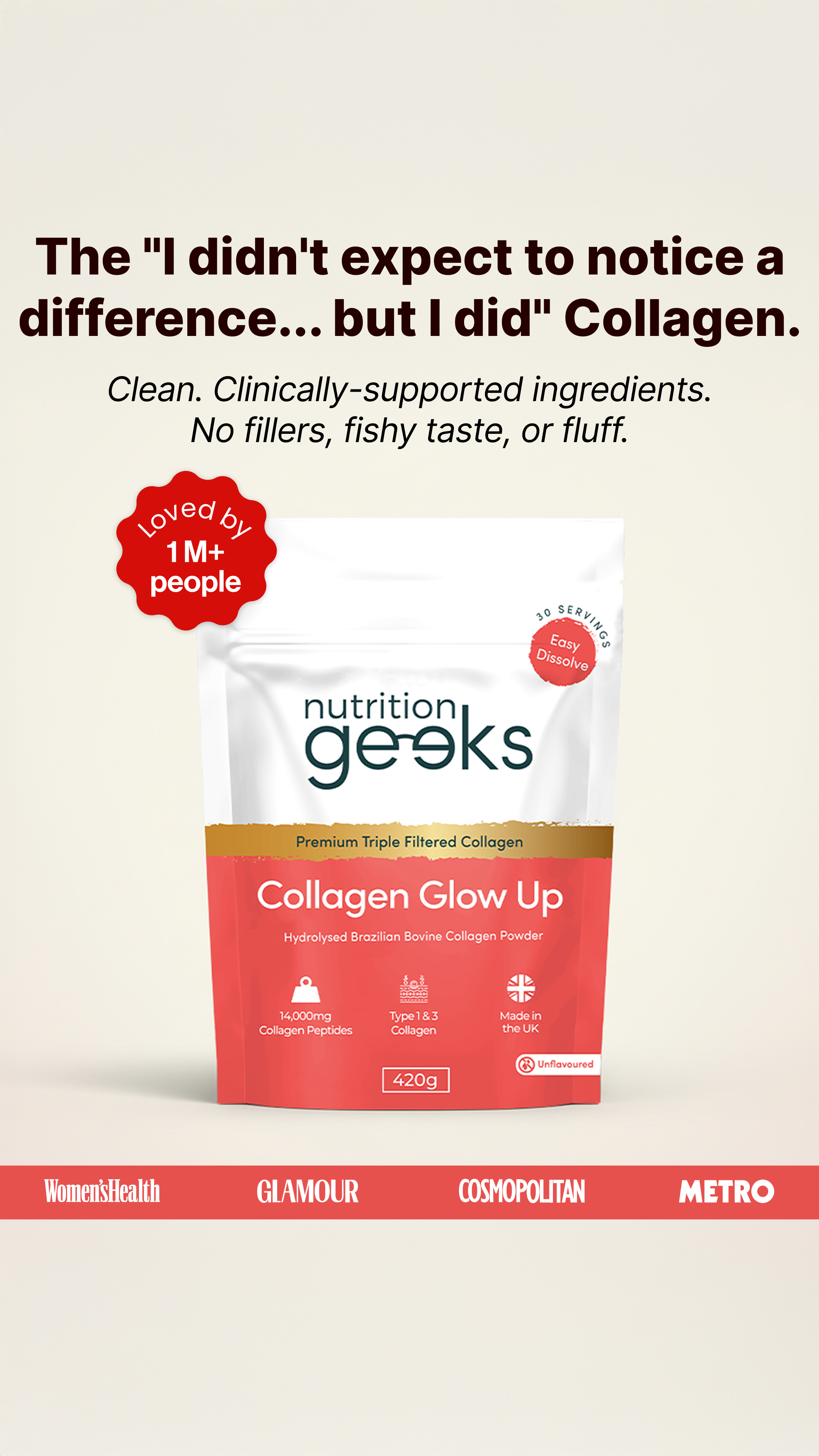 Nutrition Geeks Facebook ad