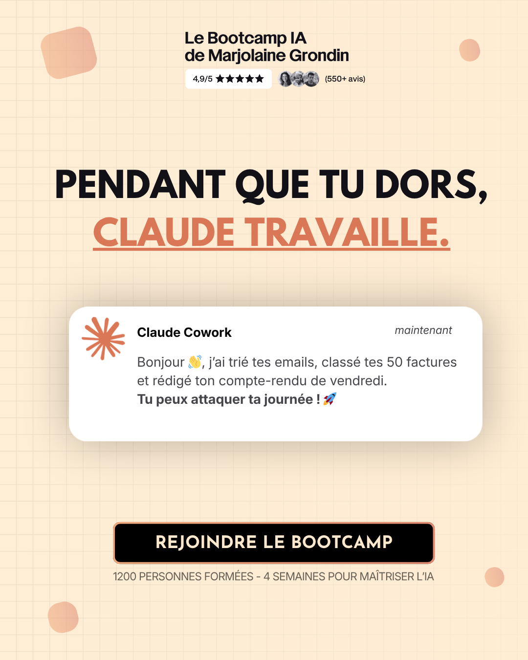 Marjolaine Grondin Facebook ad