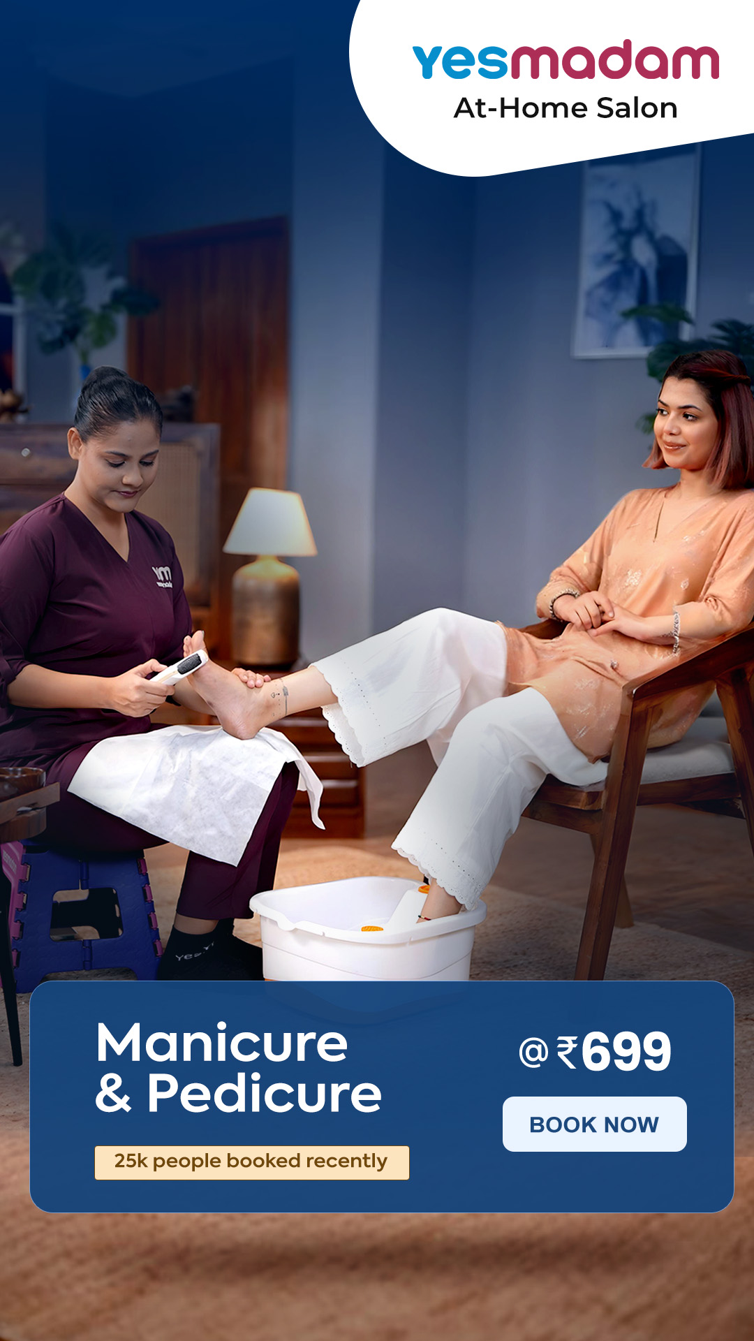 Yes Madam Salon At Home Facebook ad