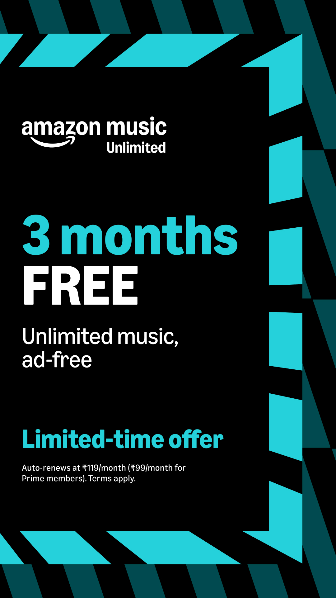 Amazon Music IN Facebook ad