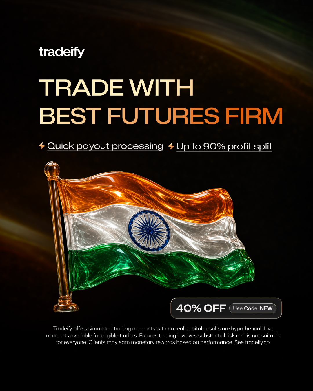 Tradeify Facebook ad: The journey starts now!