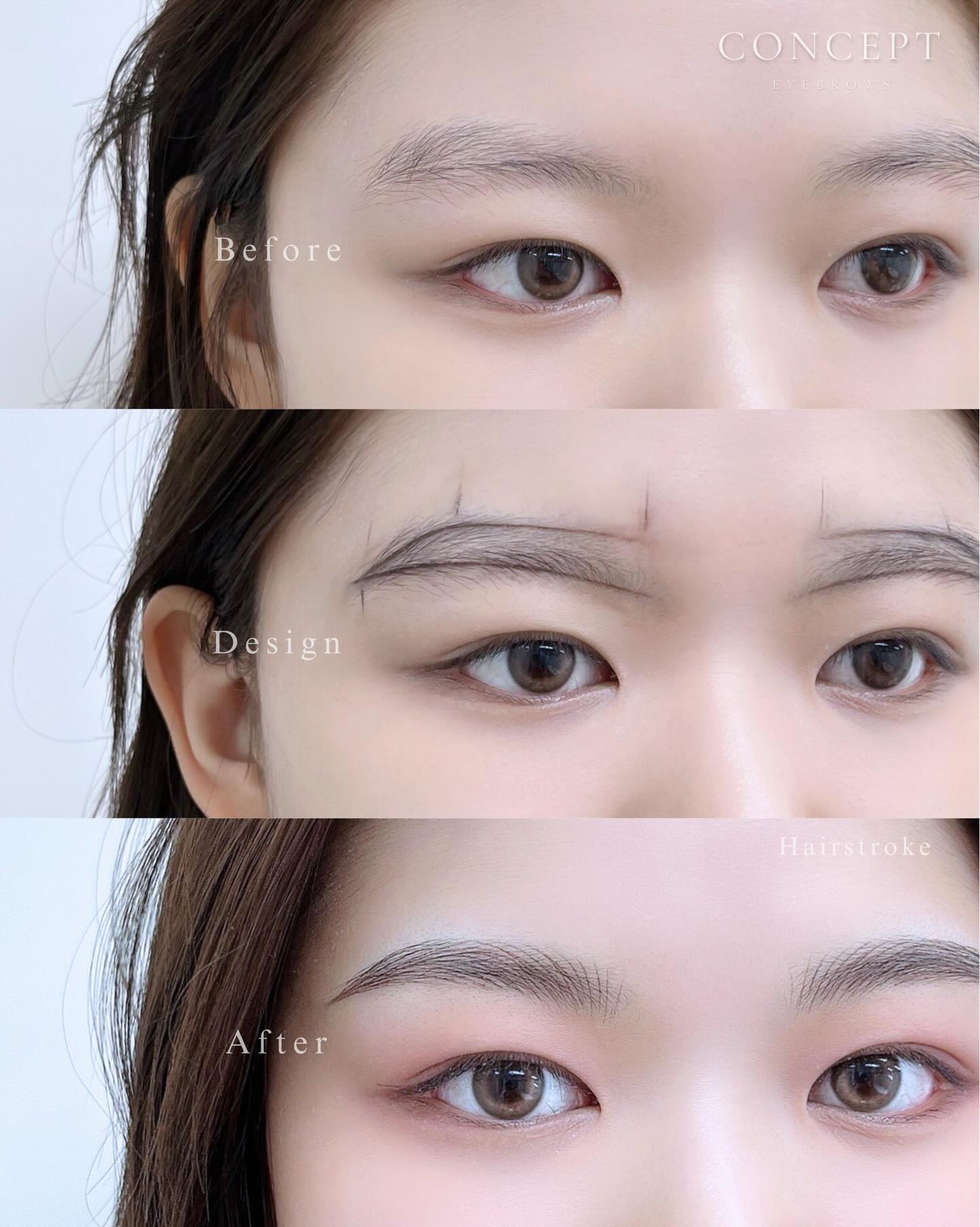 Concept eyebrows Facebook ad