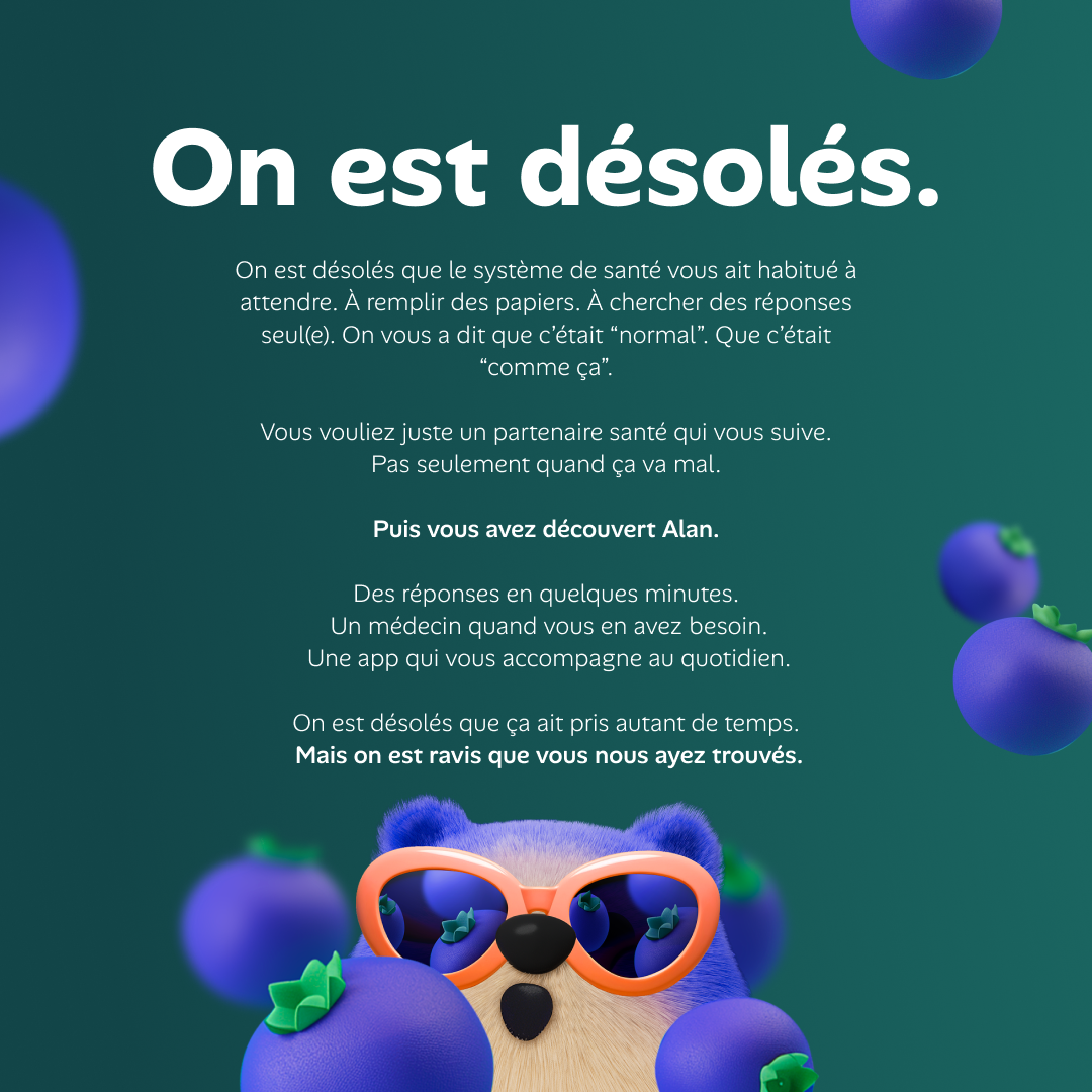 Alan Facebook ad: Découvrez tous les avantages Alan